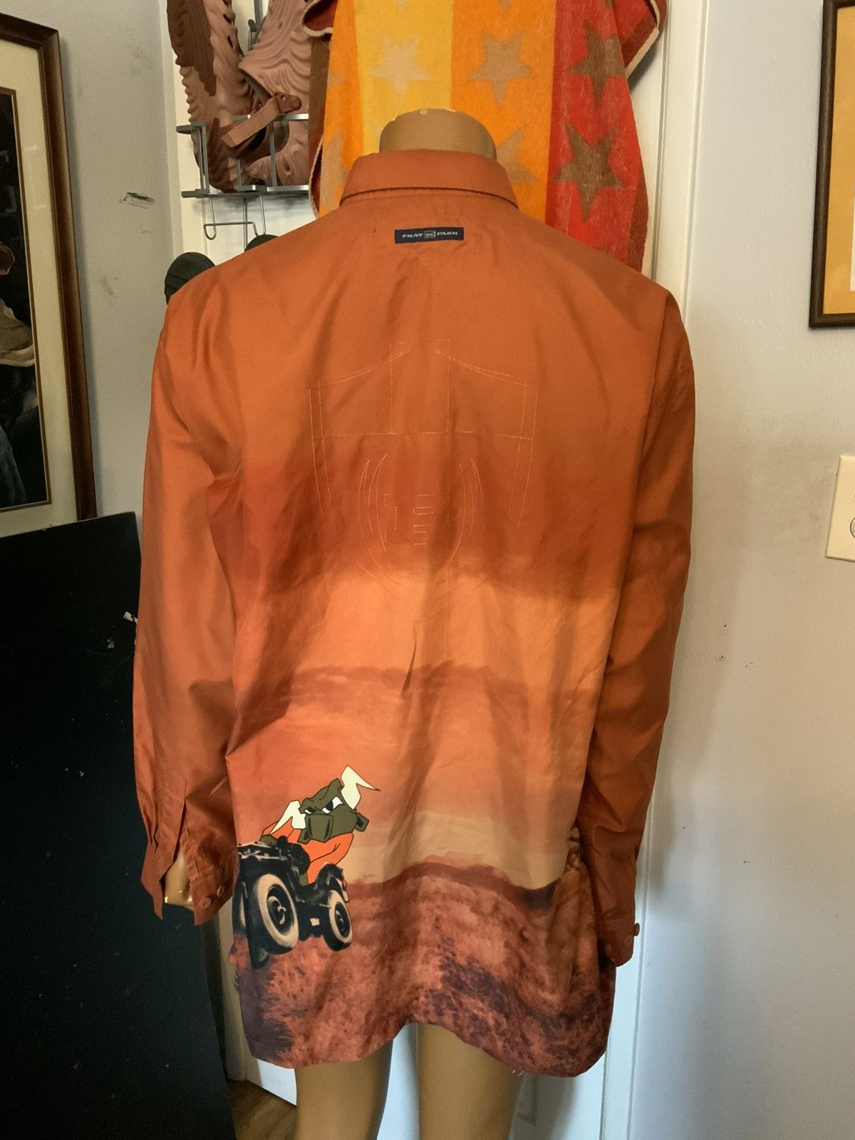 Phat Farm Vintage Phat Farm S.U.G. Sport Bull Racing Button Shirt Size US XXL / EU 58 / 5 - 11 Thumbnail