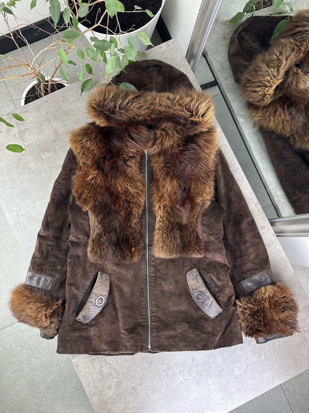Japanese Brand Vintage Sheepskin With Real Fur Size L / US 10 / IT 46 - 1 Thumbnail
