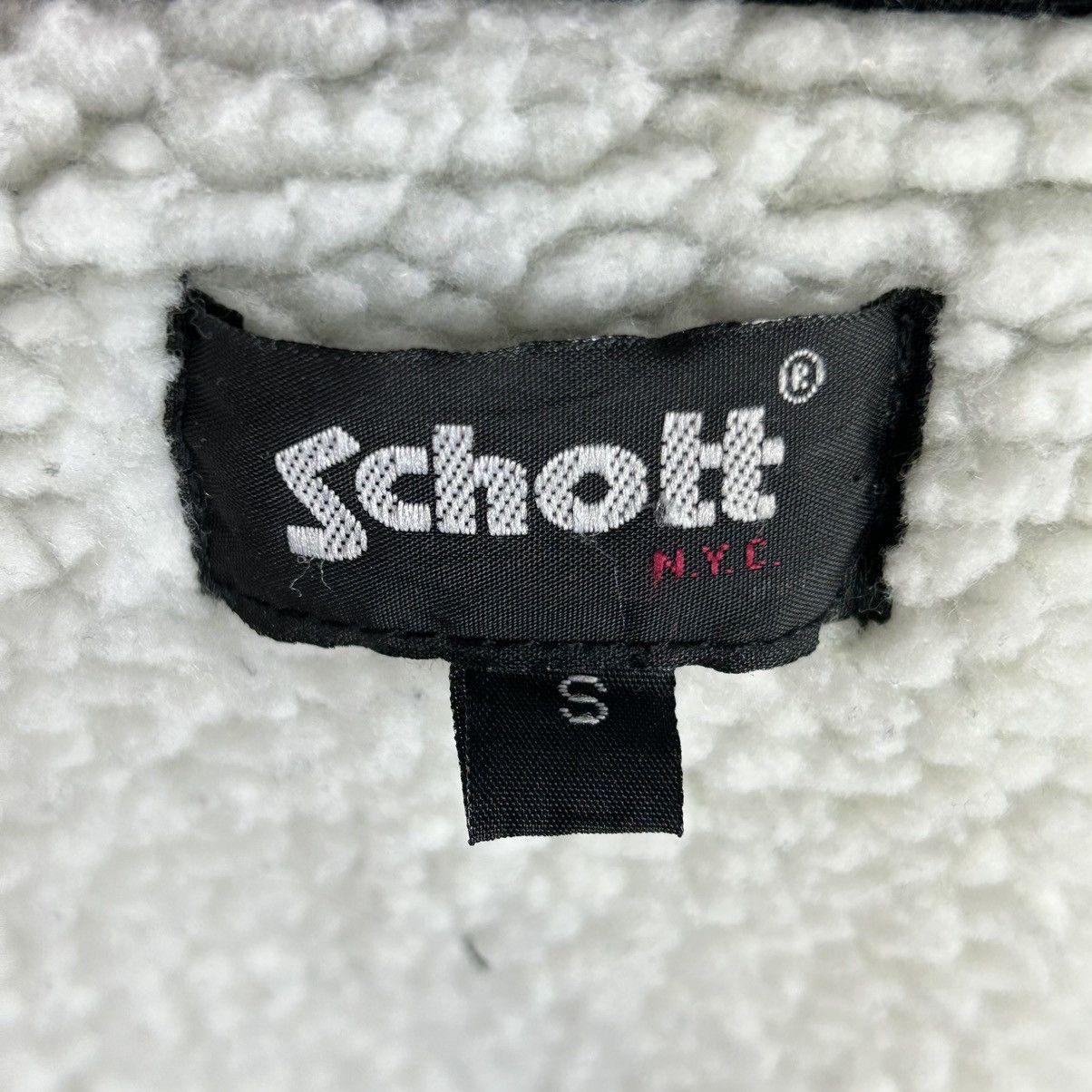 Schott × Vintage Schott polar zip jacket grey big logo spellout with hood Size US S / EU 44-46 / 1 - 9 Thumbnail