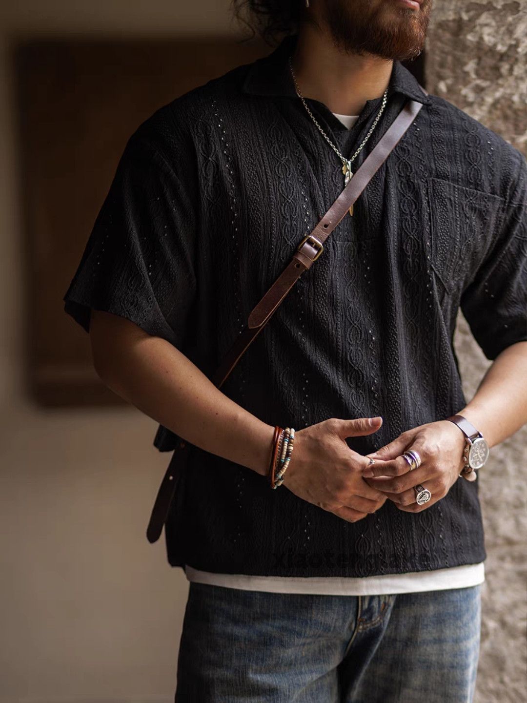 Designer × Vintage Utility hollow pattern graphic retro outdoor sports shirt Size US XL / EU 56 / 4 - 1 Thumbnail