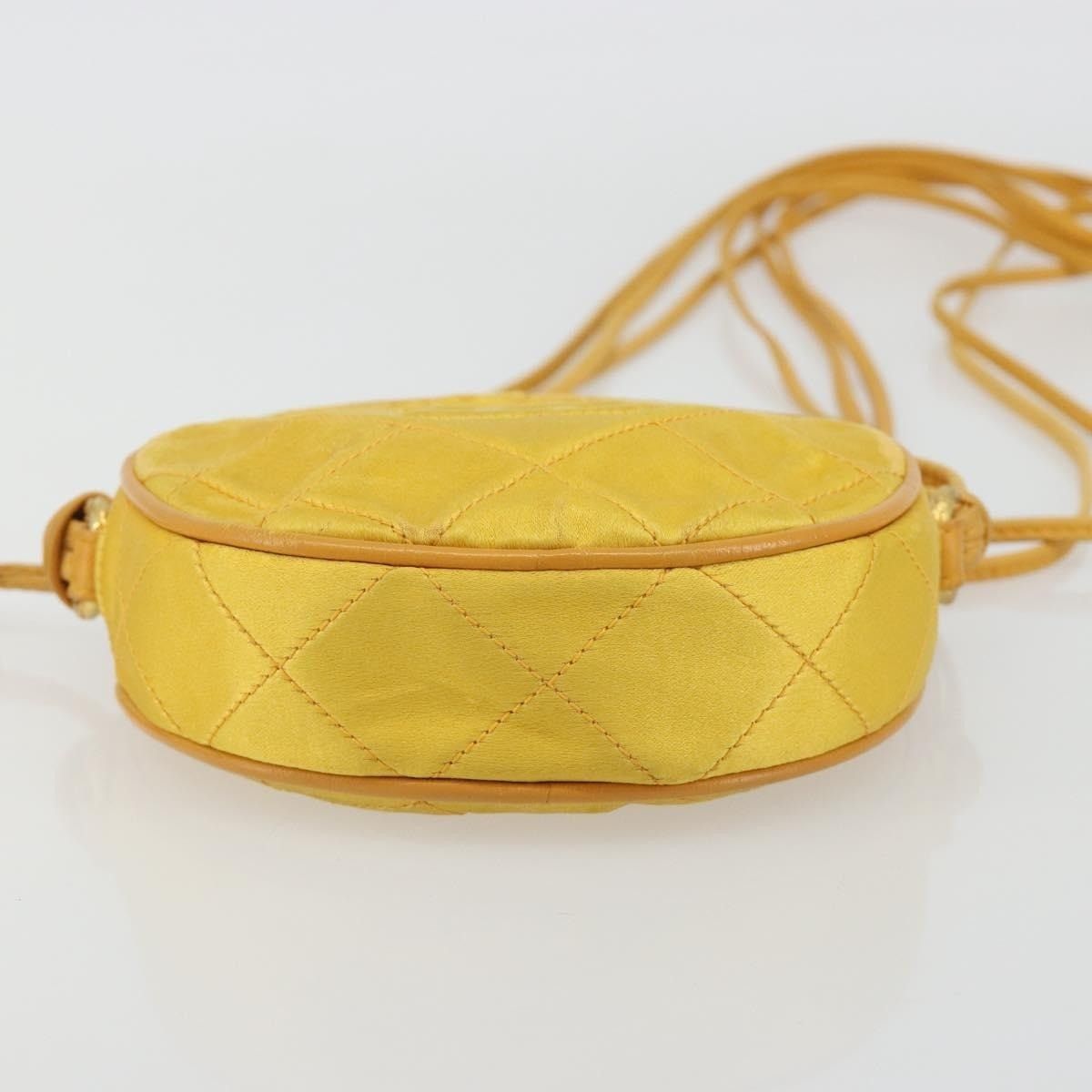 Chanel Chanel Matelasse Silk Shoulder Bag Yellow Size ONE SIZE - 3 Thumbnail