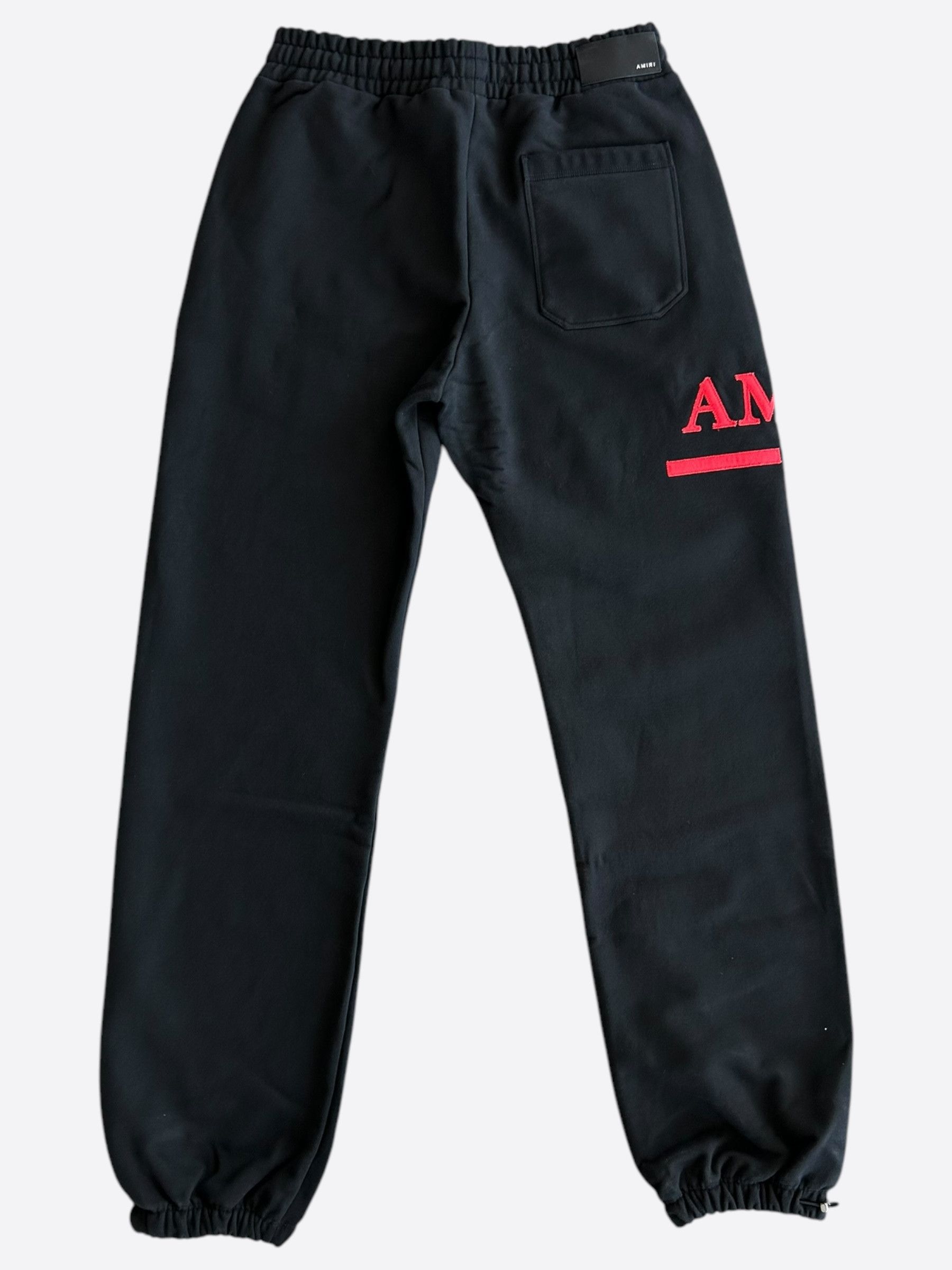 Amiri Amiri Black & Red MA Bar Logo Sweatpants Size US 36 / EU 52 - 2 Thumbnail