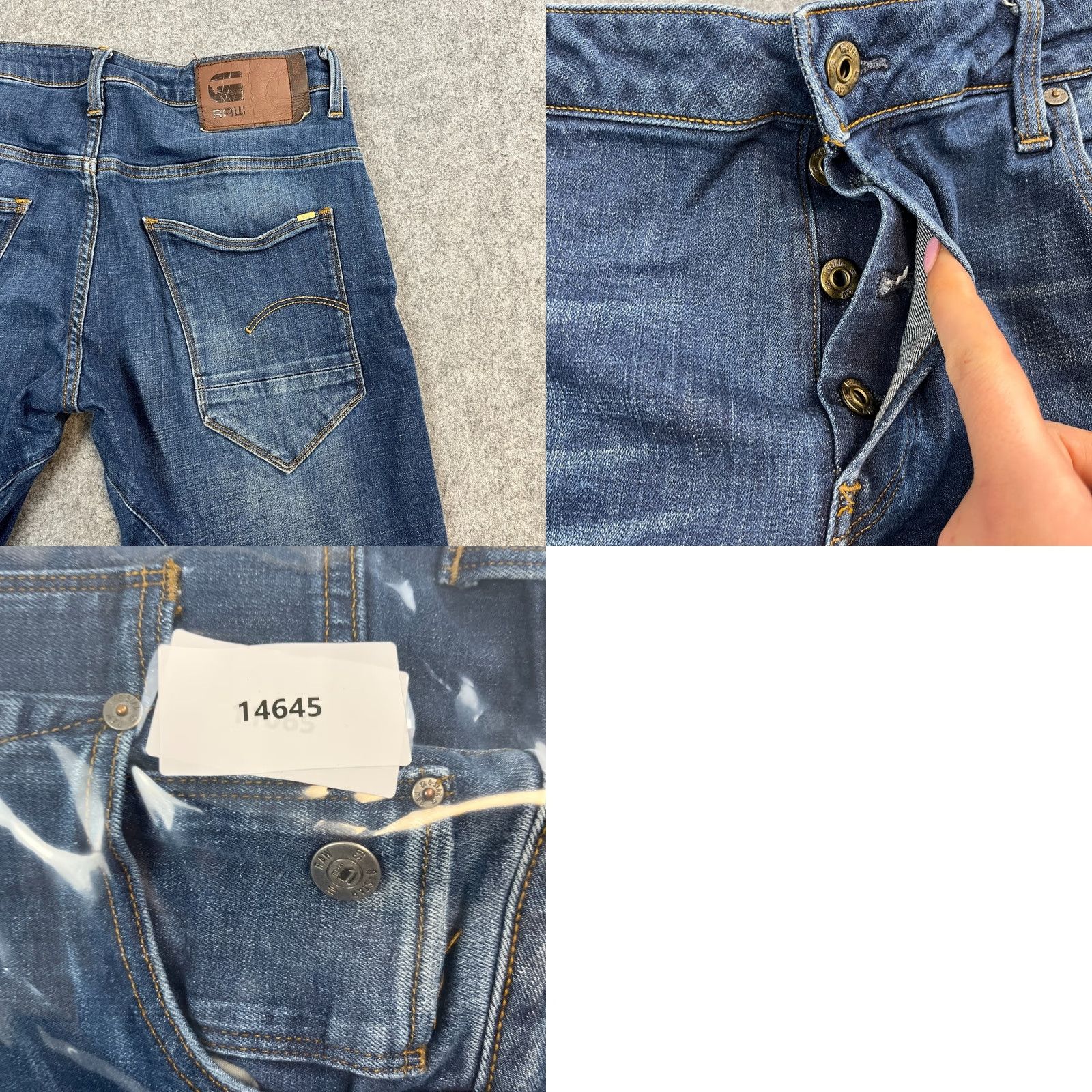 G-Star G-Star Arc Jeans Slim Tapered ARC Fit 31 32 Medium Wash Blue Stretch Denim Men Jeans Ordinary 5-Pocket Design Regular} Size US 31 - 9 Thumbnail