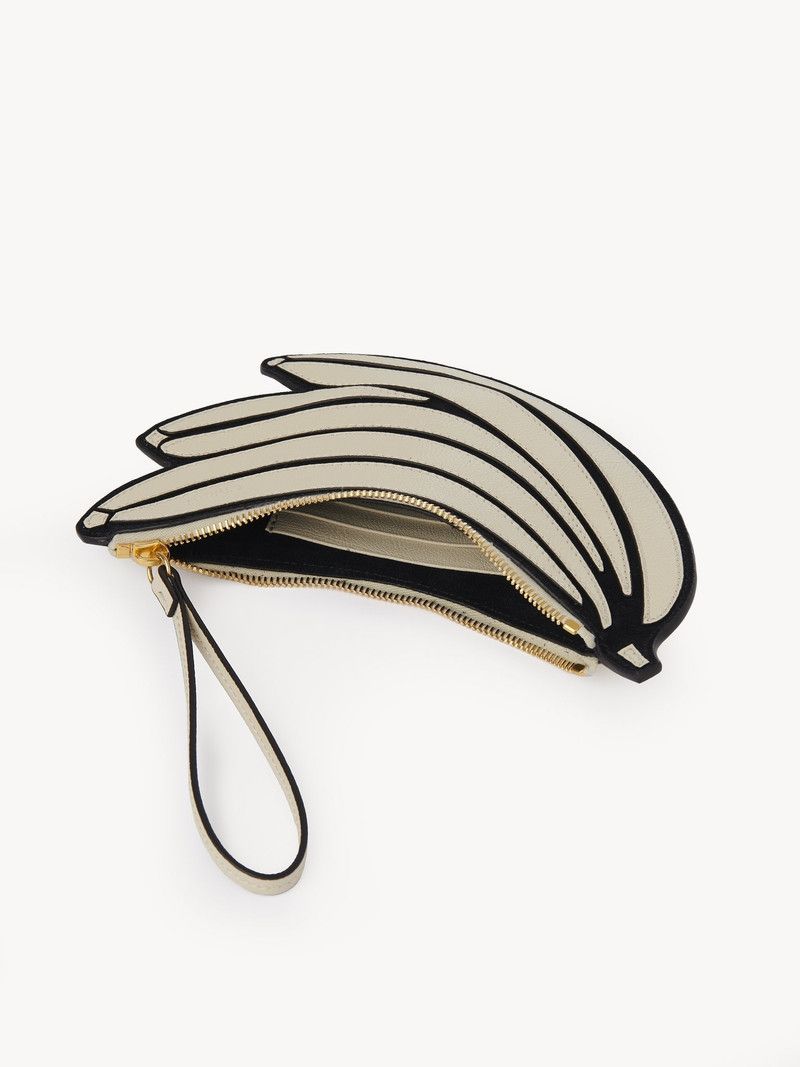 Chloe o1loc1c10226 Size: OS / Banana Flat Pouch in Vegetal Beige Size ONE SIZE - 2 Thumbnail