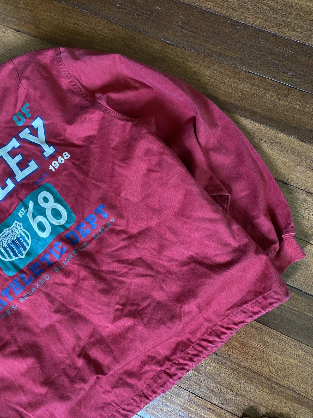 Sisley 1970s Vintage Sisley Varsity Jacket Size US L / EU 52-54 / 3 - 3 Thumbnail