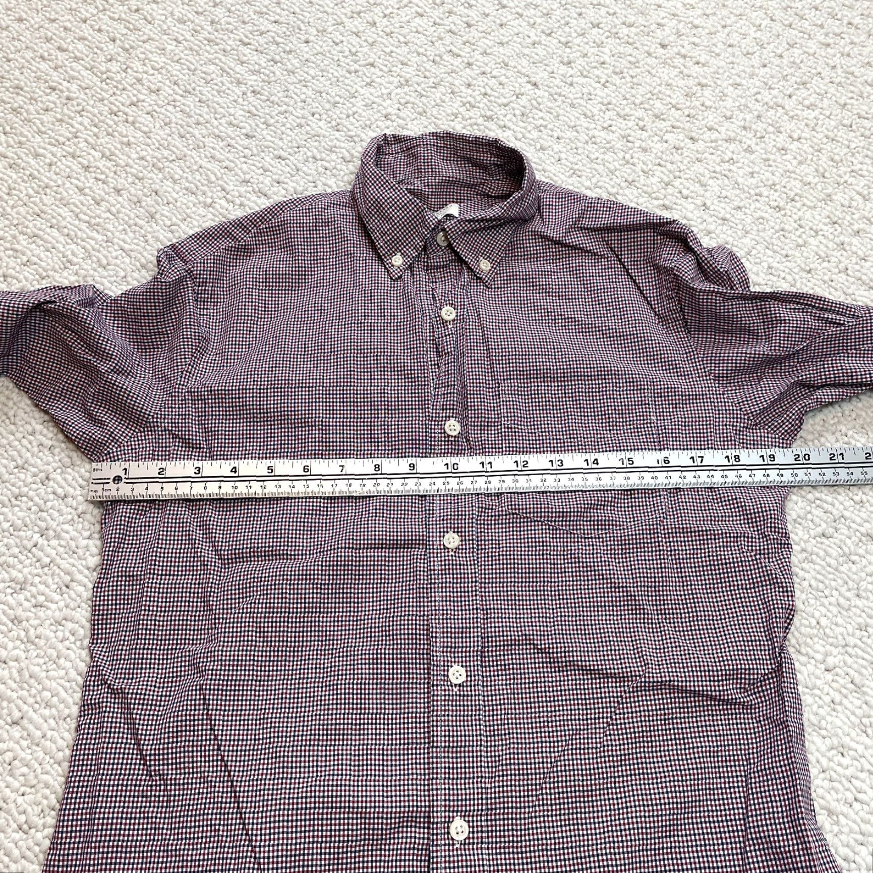 Club Monaco Club Monaco Shirt Small Red Check Long Sleeve Classic Fit Button-Down Top Mens Size US S / EU 44-46 / 1 - 7 Thumbnail
