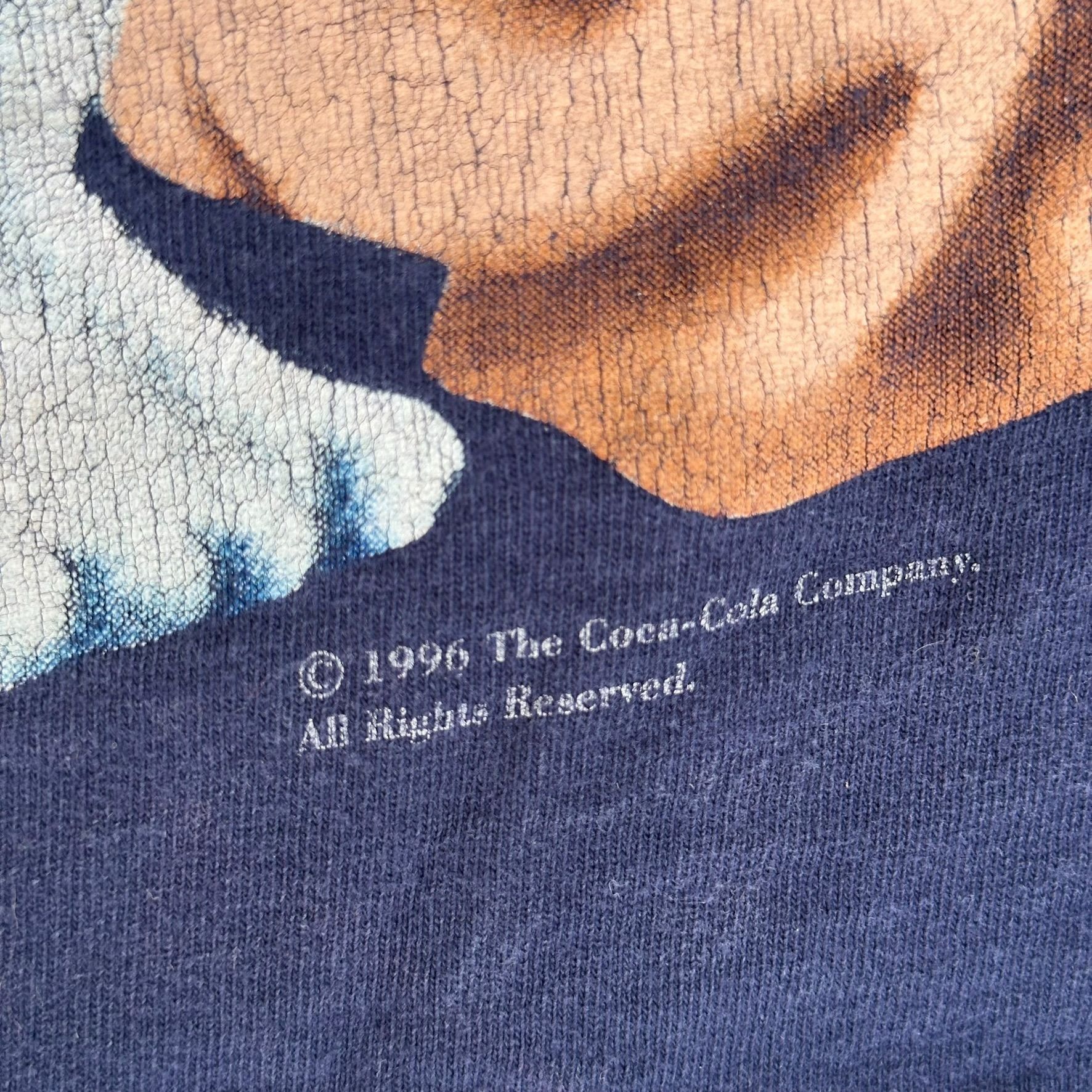 Coca Cola Vintage 90s Coca Cola Polar Bear T-Shirt Coke Navy Single St Size US M / EU 48-50 / 2 - 5 Thumbnail