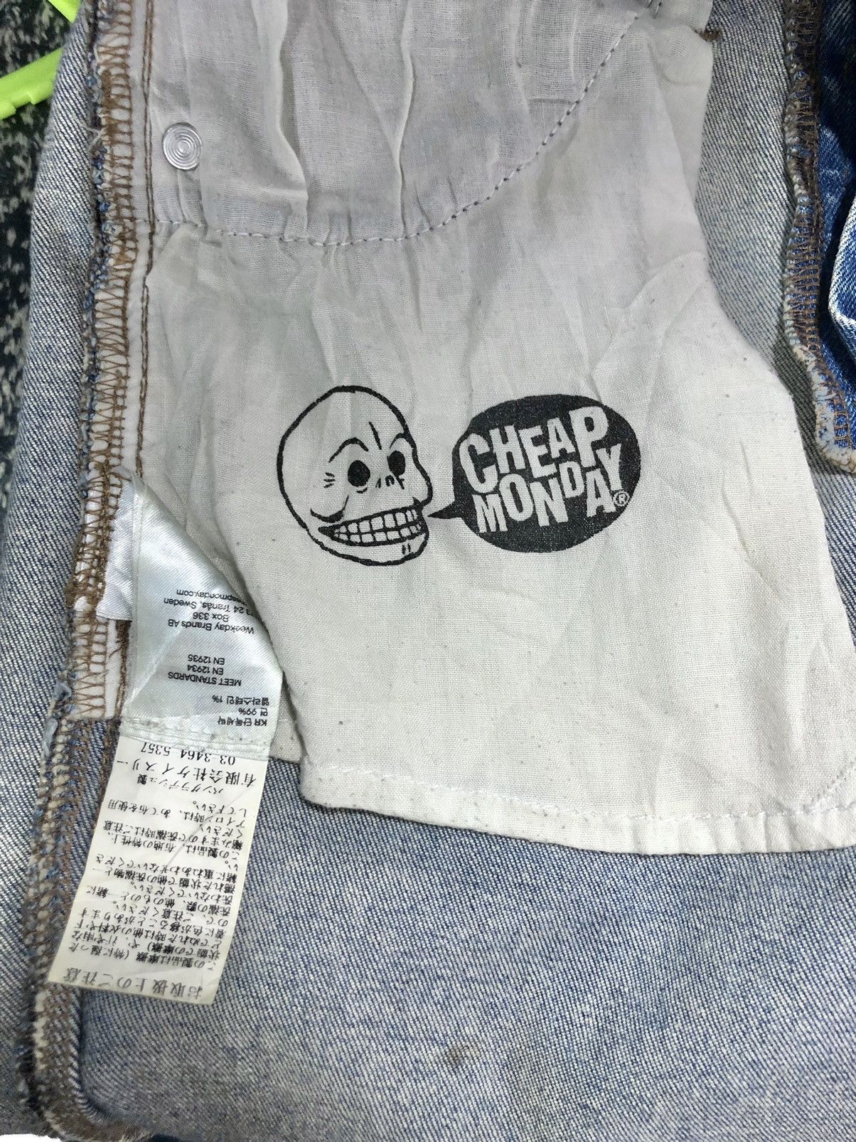 Cheap Monday Rare Vintage 2004 Cheap Monday Skinny Jeans Size US 28 / EU 44 - 12 Thumbnail