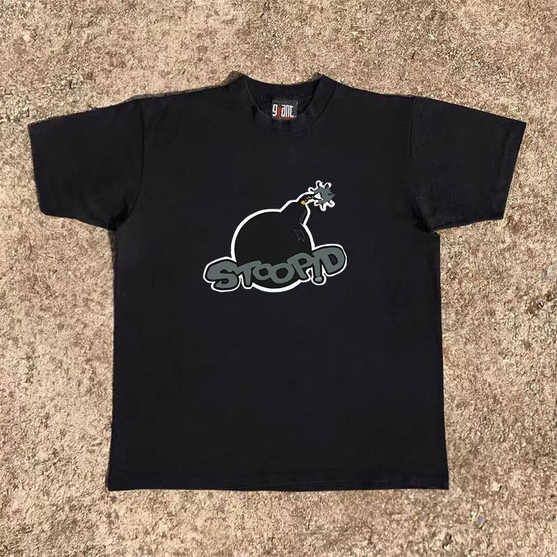 Vintage Black Loose Printed Short Sleeve T-Shirt Size US M / EU 48-50 / 2 - 1 Thumbnail