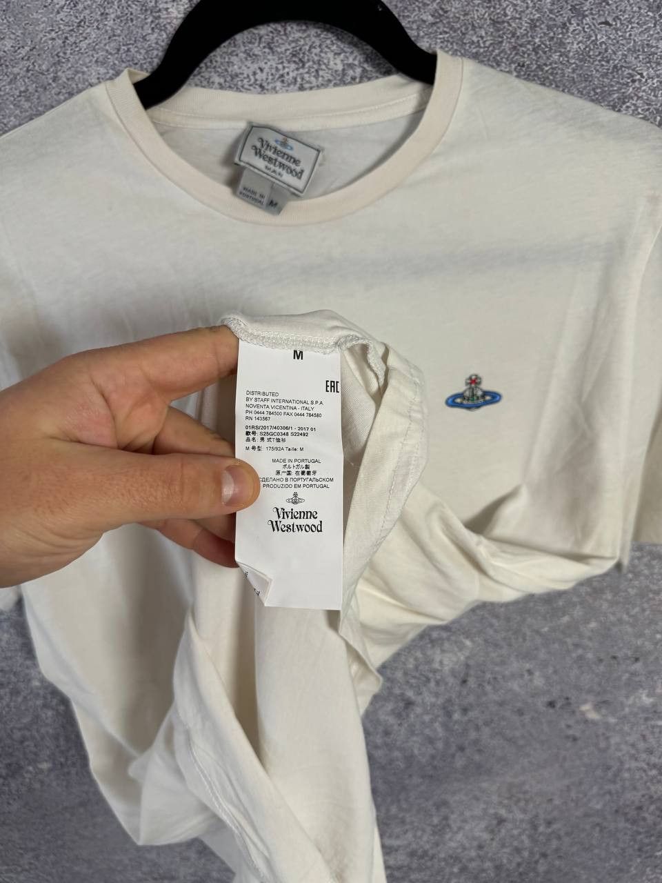 Vivienne Westwood Vivienne Westwood Orbital Embroidered White T-Shirt Medium Size US M / EU 48-50 / 2 - 12 Thumbnail
