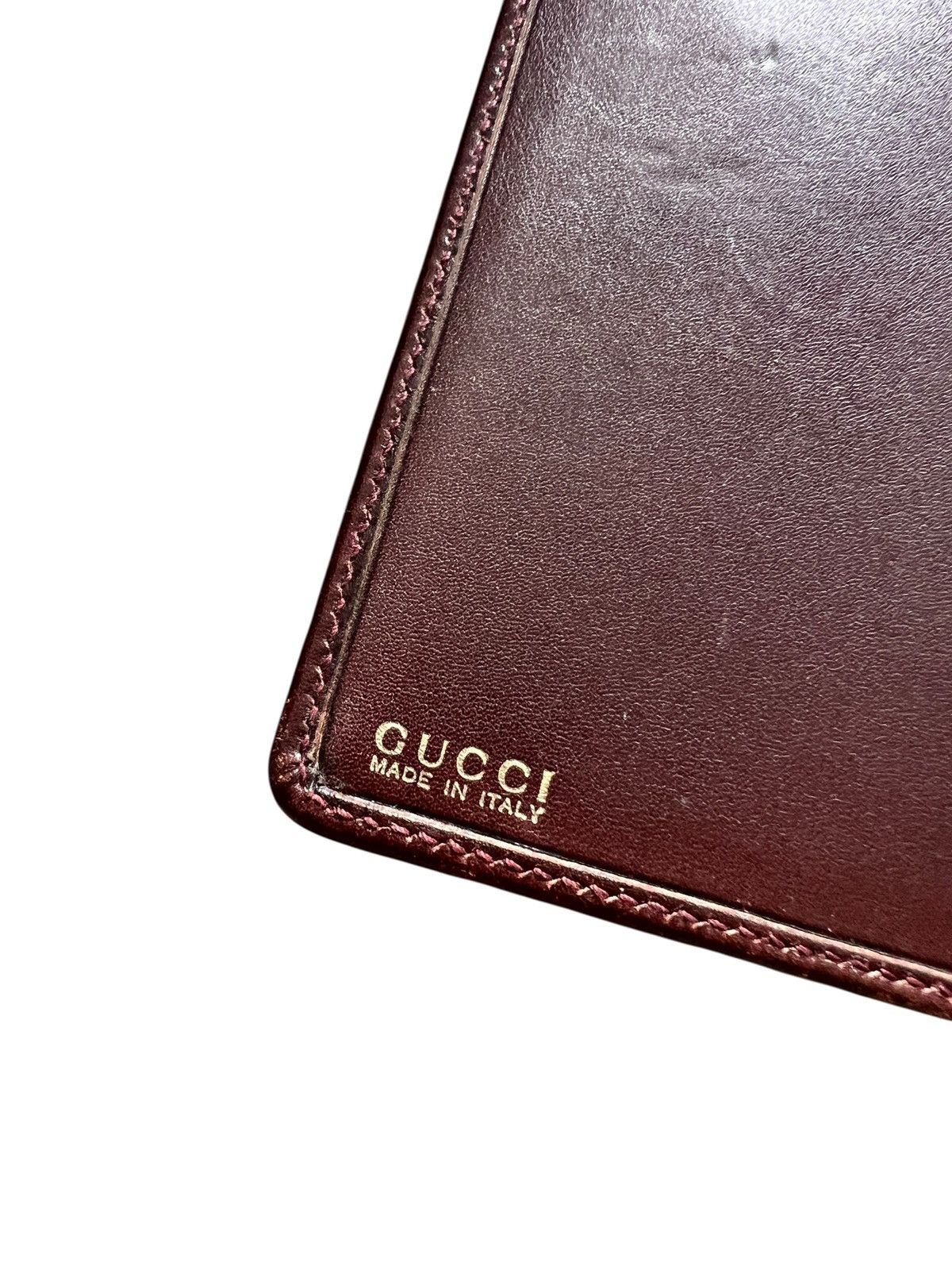 Gucci Vintage Gucci Leather Notebook Cover Size ONE SIZE - 10 Thumbnail