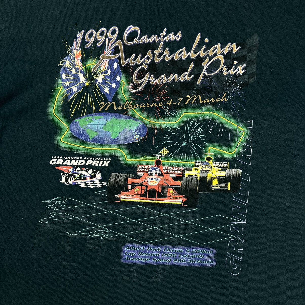 Sports Specialties Rare! Qantas Australia Grand Prix Vintage Tee 1999 Size US XL / EU 56 / 4 - 6 Thumbnail