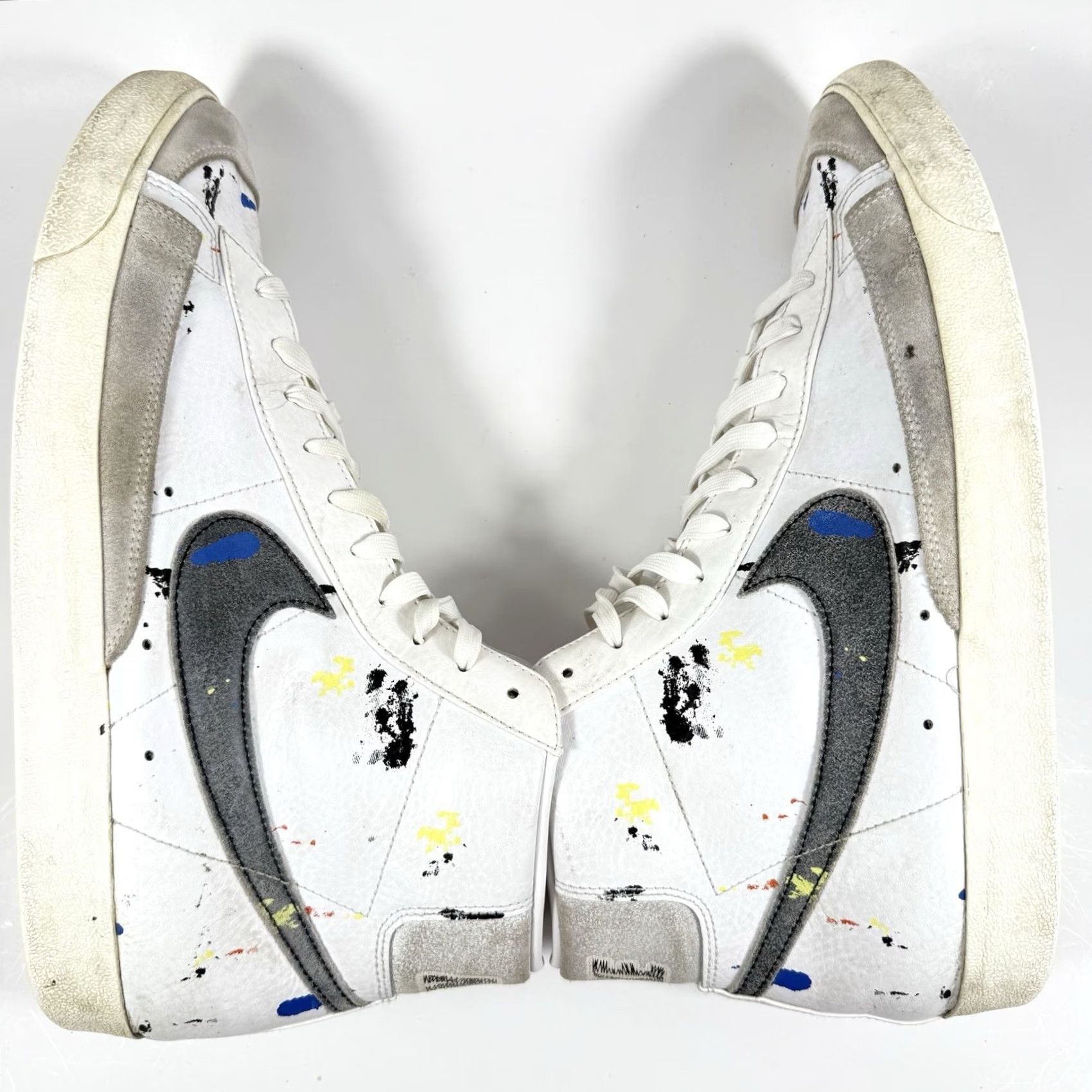Nike Nike Blazer Mid '77 Men’s Size 15 Sneakers Paint Splatter DC7331-100 Size 40R - 5 Thumbnail