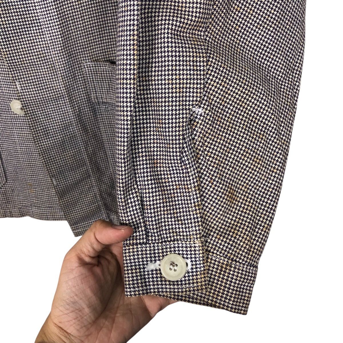 Vintage Vintage H.S.T. Equipment Uniform Houndstooth Coat Size US M / EU 48-50 / 2 - 16 Thumbnail