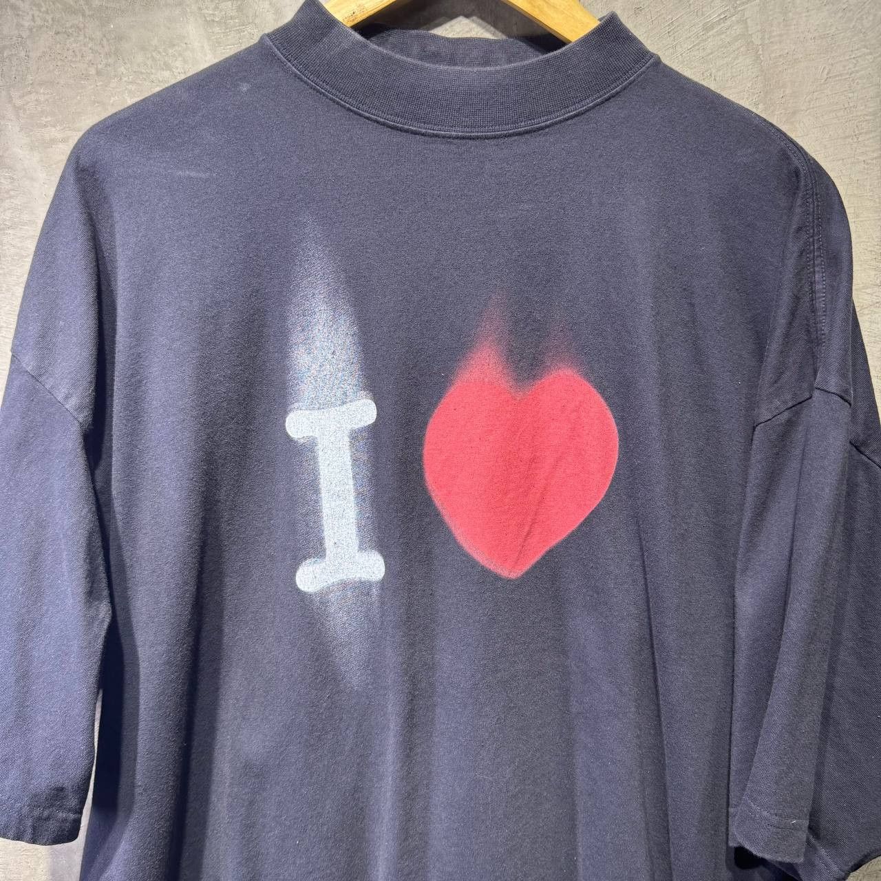 Balenciaga Balenciaga SS23 “I Love You” distressed tee fit 3XL Size US XXL / EU 58 / 5 - 2 Thumbnail
