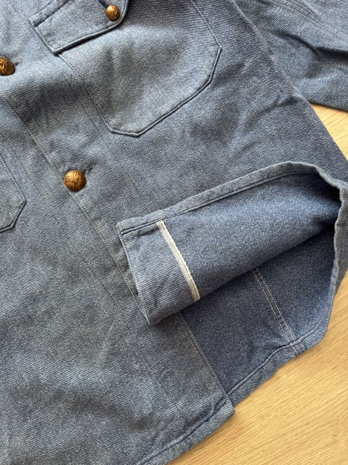 Le Laboureur Vintage 70-80s European Workers Le Laboureur Selvedge Jacket Size US M / EU 48-50 / 2 - 7 Thumbnail