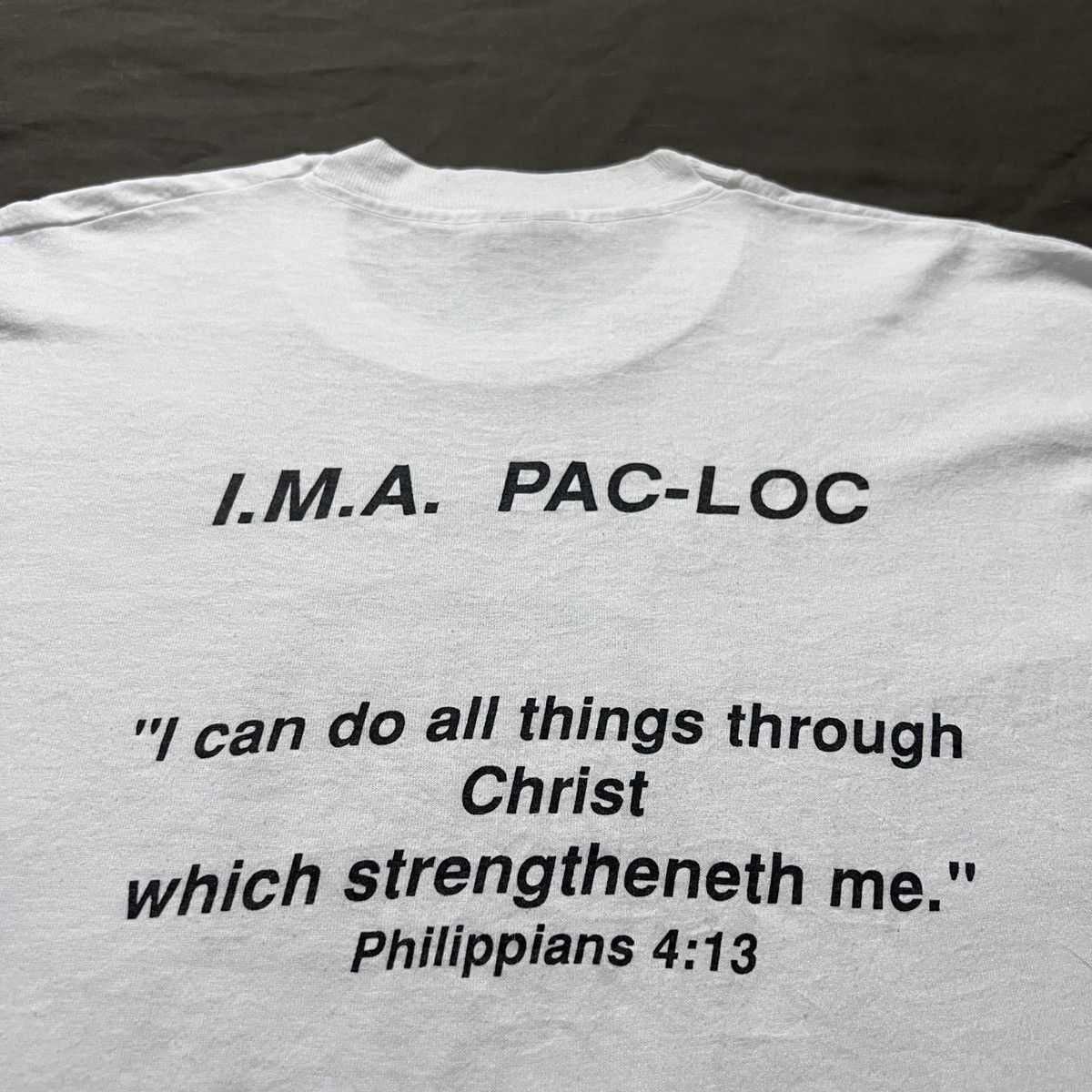 Vintage Vintage 90s I.M.A. PAC- LOC God Jesus Bible Holy Tee XL Size US XL / EU 56 / 4 - 5 Thumbnail