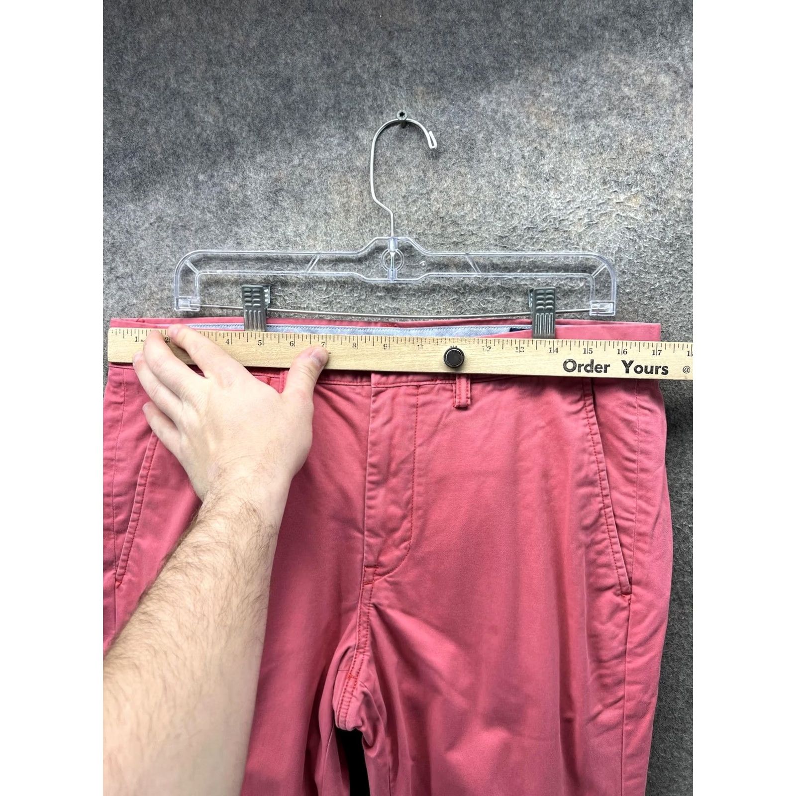 Polo Ralph Lauren Polo Ralph Lauren Pants Mens 32 Chino Stretch Straight Fit Pink Twill Casual Shirt/Adult/Men Size US XS / EU 42 / 0 - 7 Thumbnail