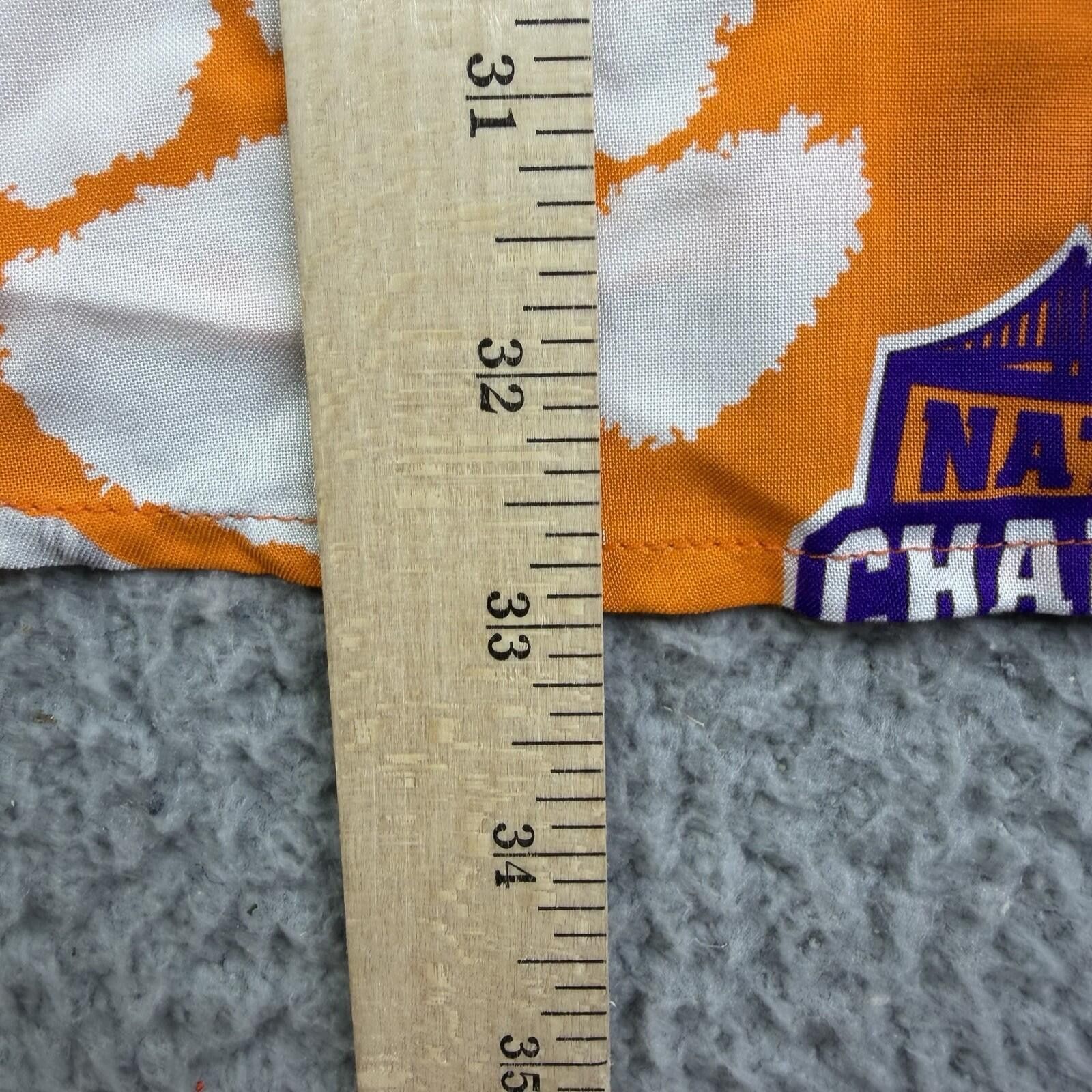 Champion Clemson Tigers Hawaiian 2XL Shirt Orange National Champions Size ONE SIZE - 7 Thumbnail