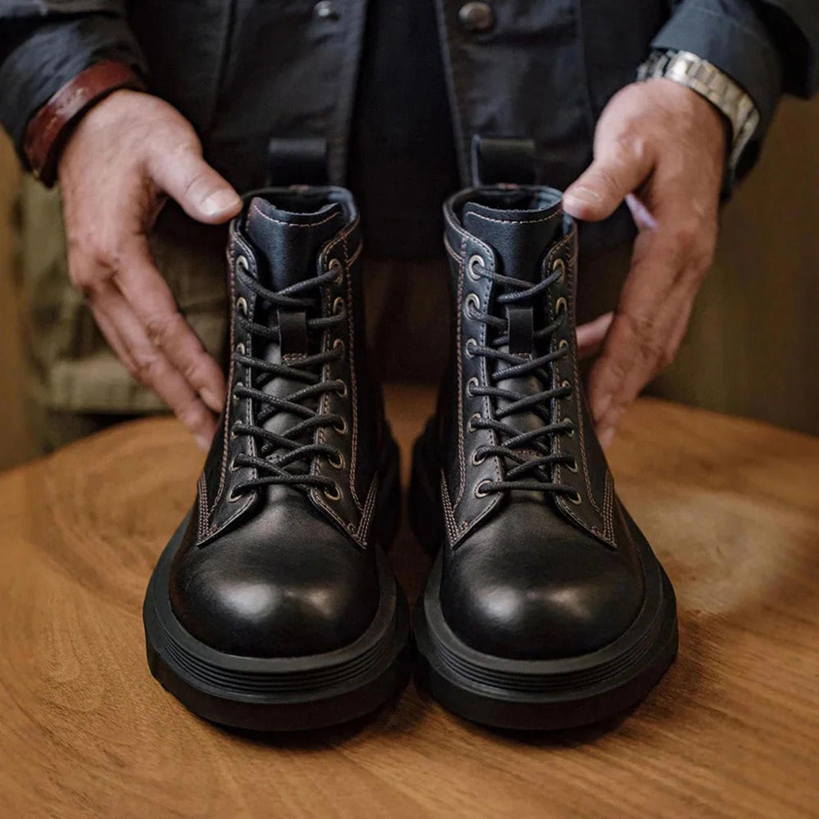 Other Contrast Stitch Military Boots Size US 11 / EU 44 - 4 Thumbnail