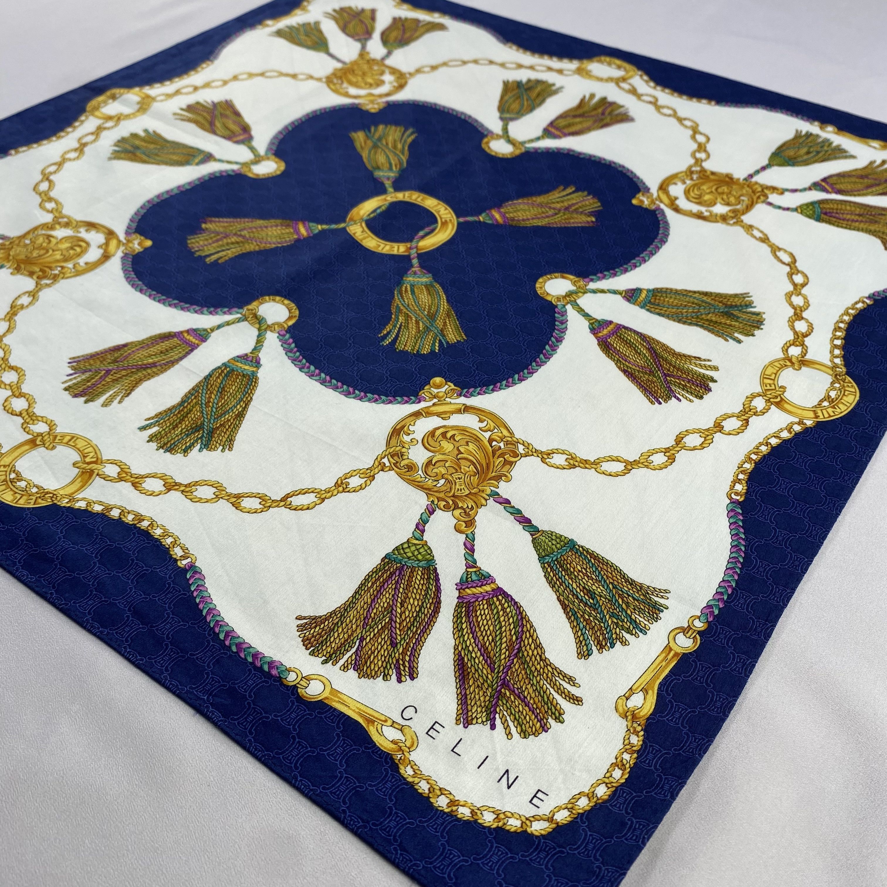 Celine × Vintage Celine Handkerchief / Neckerchief / Bandana-P1185 Size ONE SIZE - 2 Thumbnail