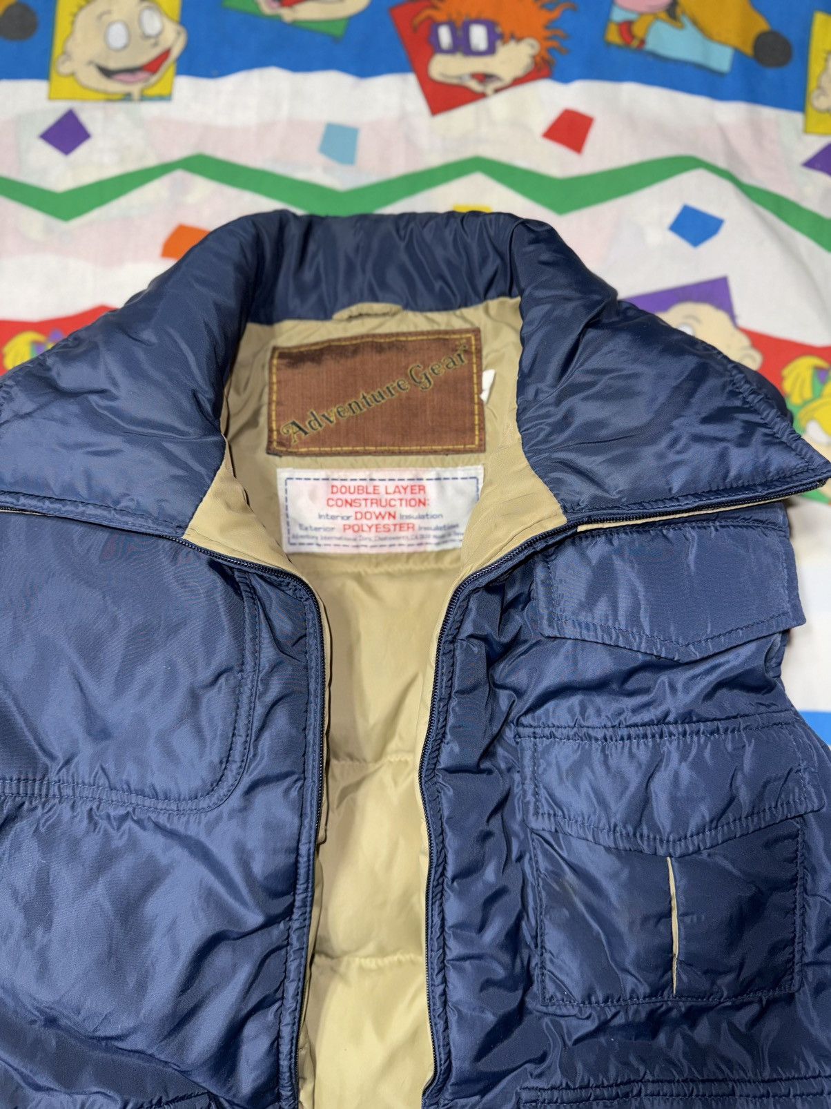 Other Vtg Adventure Gear Down Vest Multi Pocket 80/90s Outdoor Size US L / EU 52-54 / 3 - 1 Thumbnail