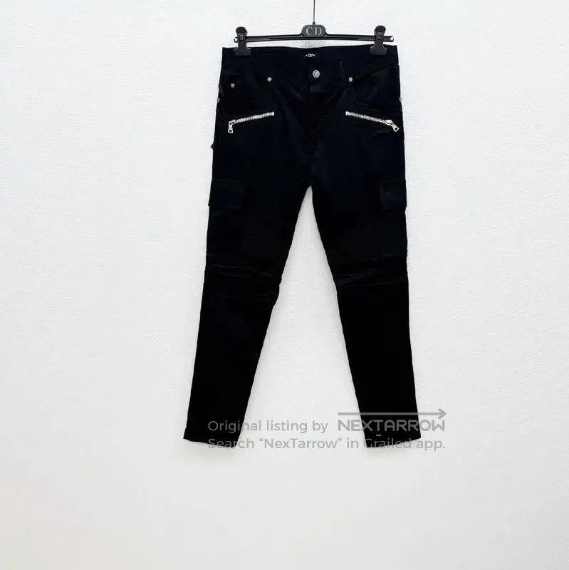 Balmain Black Casual Pants for Men Size S .