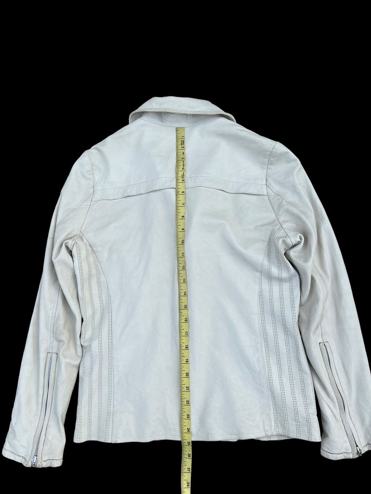 ABAHOUSE Abahouse Japan Patina White Sheep Napa Leather Jacket Size US S / EU 44-46 / 1 - 5 Thumbnail