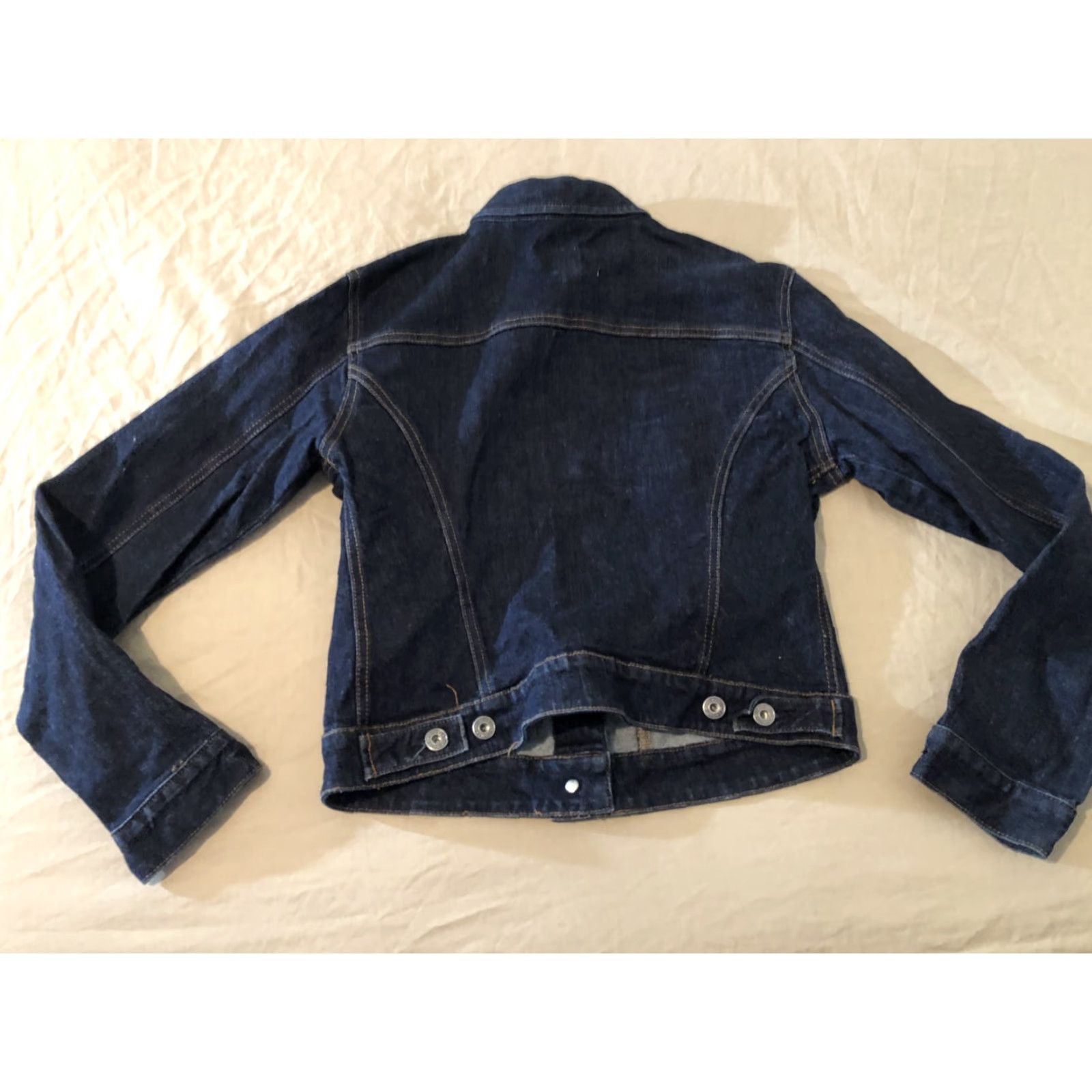 Gap VINTAGE Womens Gap Denim Jacket M Medium Blue Cotton Jacket Womens M Denim Gap Shirt/Coat Size 32" / US 10 / IT 46 - 7 Thumbnail