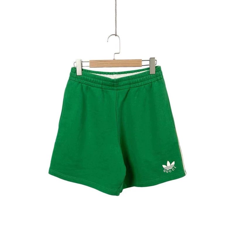 Gucci Gucci Green Logo Shorts for Sale Size US 26 / EU 42 - 1 Thumbnail