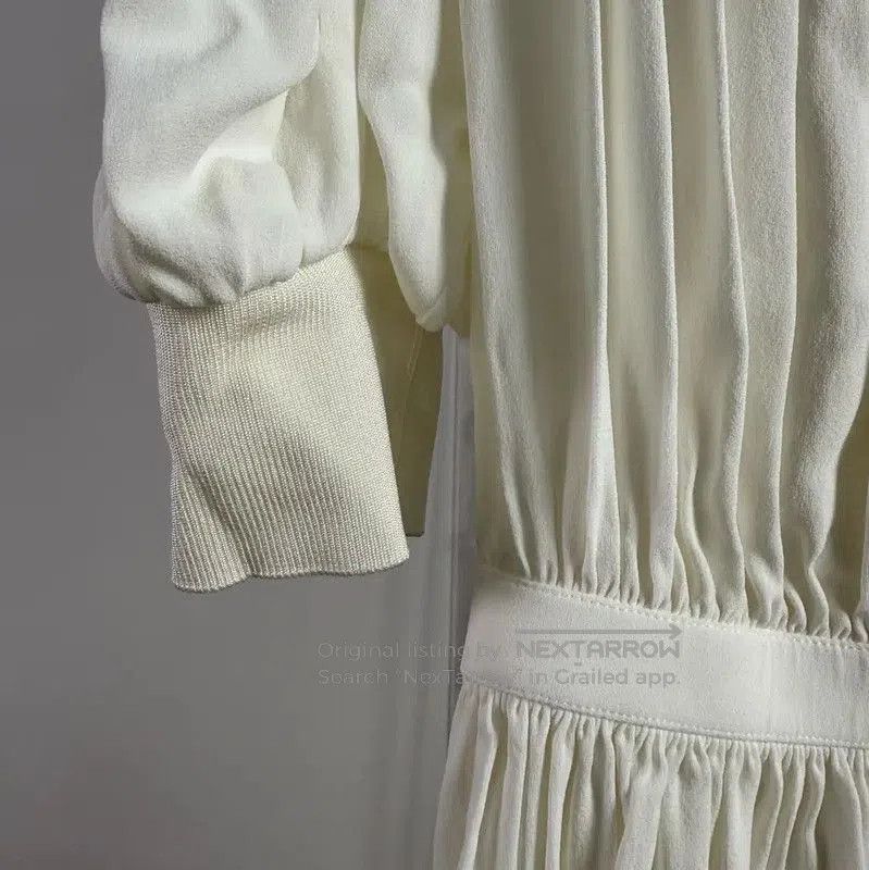 Louis Vuitton Louis Vuitton White Silk Women's Dress . Size S / US 4 / IT 40 - 5 Thumbnail