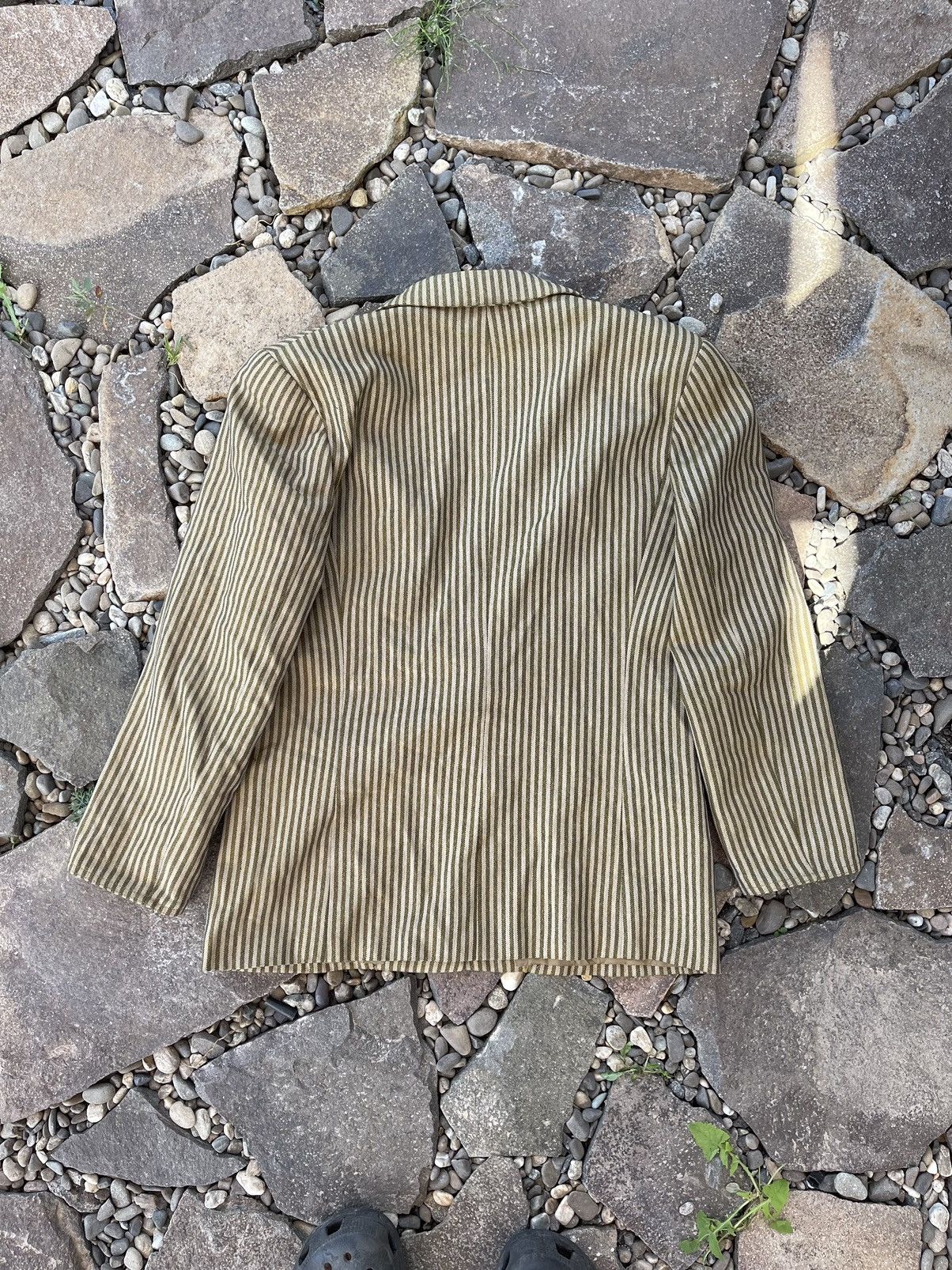 Giorgio Armani 80’s Giorgio Armani vintage striped cocktail blazer rare Size 44R - 16 Thumbnail