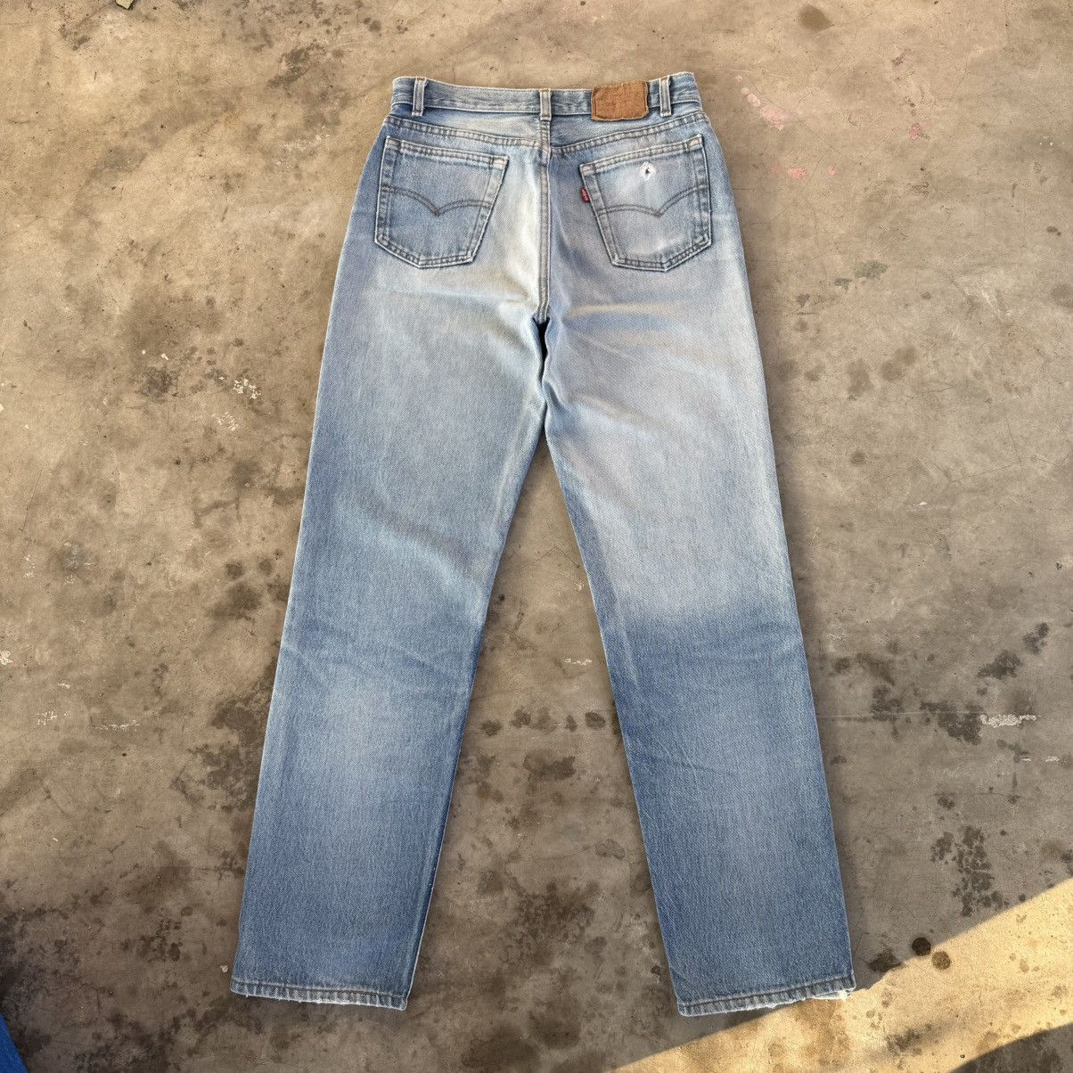 Levi's Vintage Clothing W30x30 Vintage Levi's 701 USA Faded Button Fly Denim Jean Size US 30 / EU 46 - 10 Thumbnail