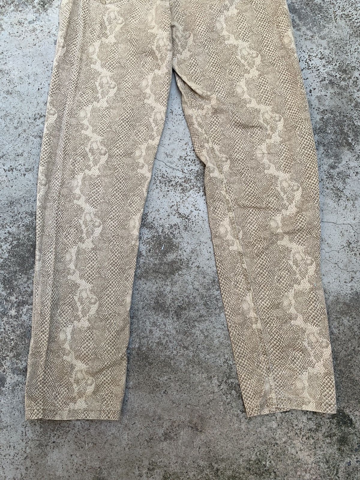 Japanese Brand Rare! Liz Claiborne Snake Skin Design Pants Jeans Size US 30 / EU 46 - 6 Thumbnail