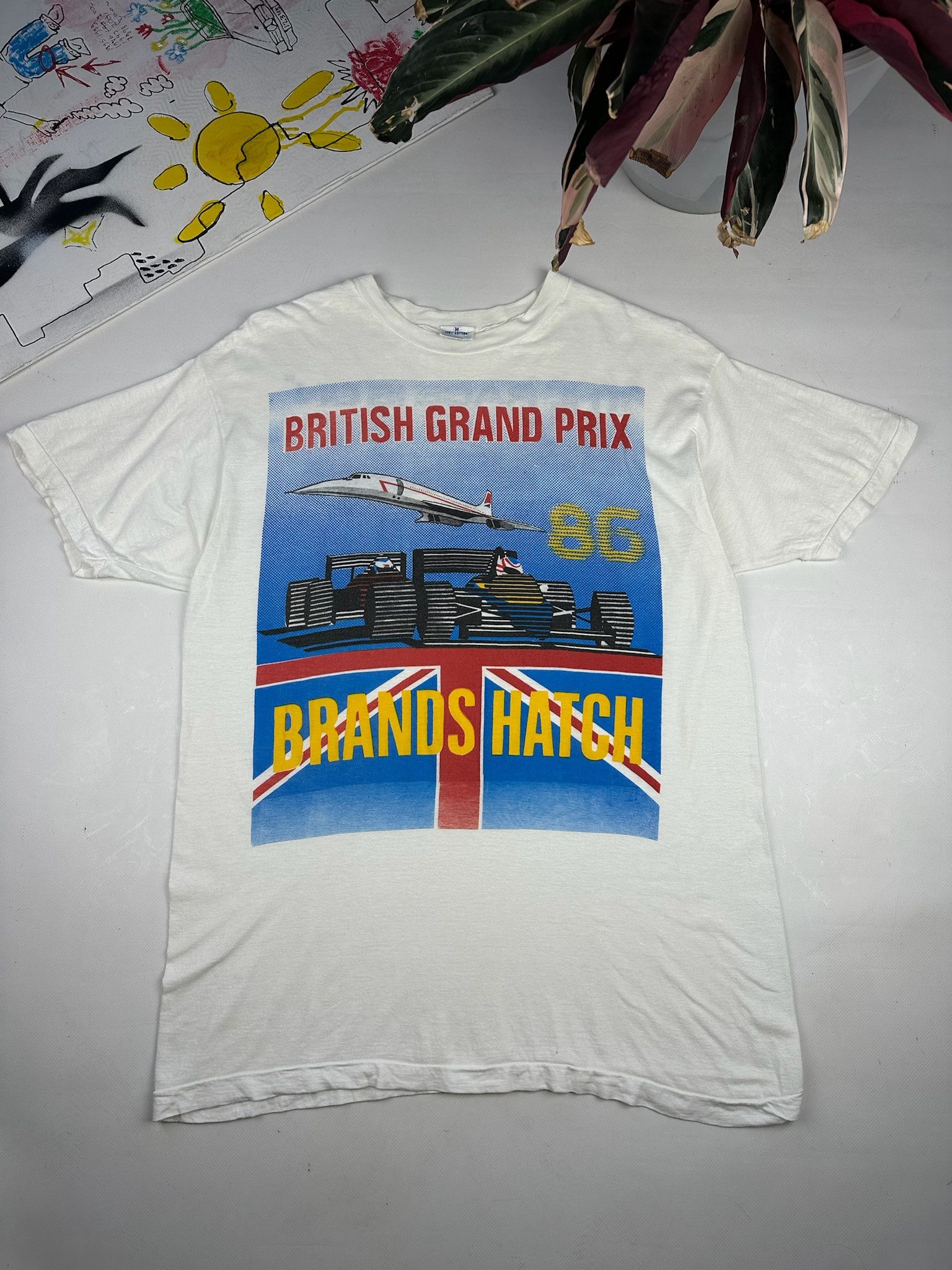 Vintage Vintage F1 1986 British Grand Prix formula uno Size US M / EU 48-50 / 2 - 1 Thumbnail
