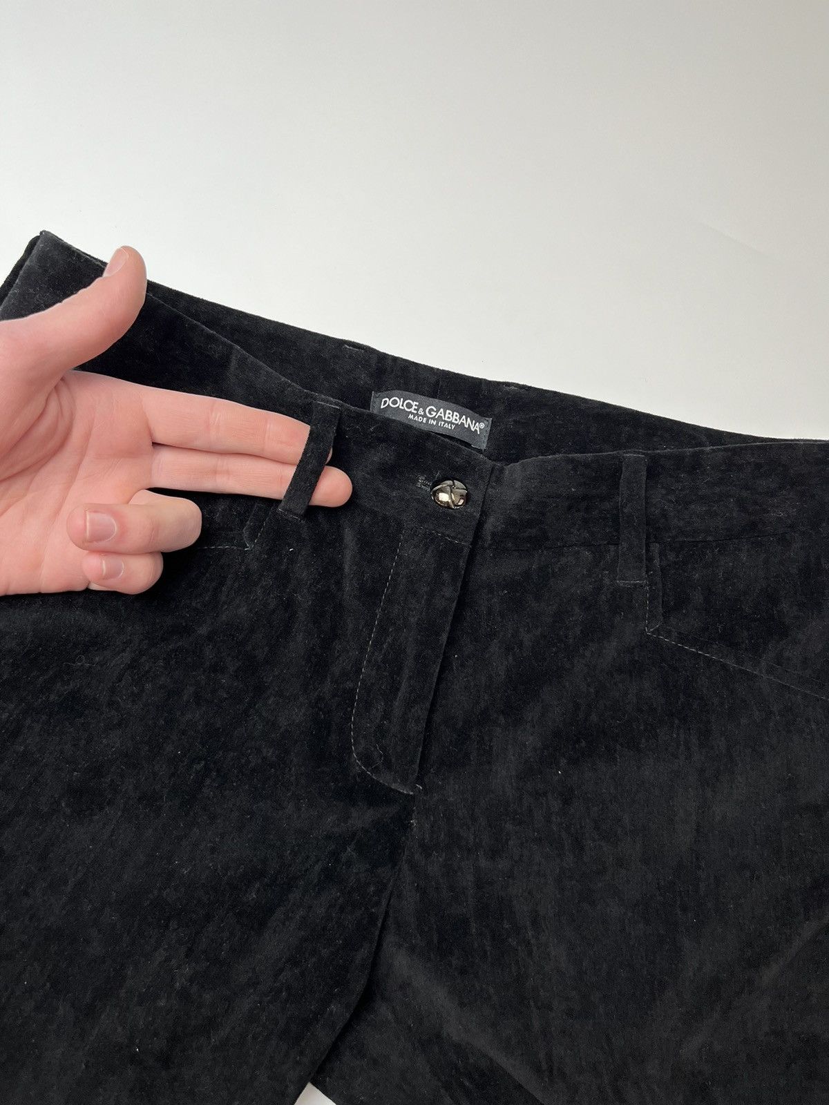 Dolce & Gabbana Women's Velour Pants Dolce Gabbana With Silk Stripes Size 40 Size 40" / US 18 - 8 Thumbnail