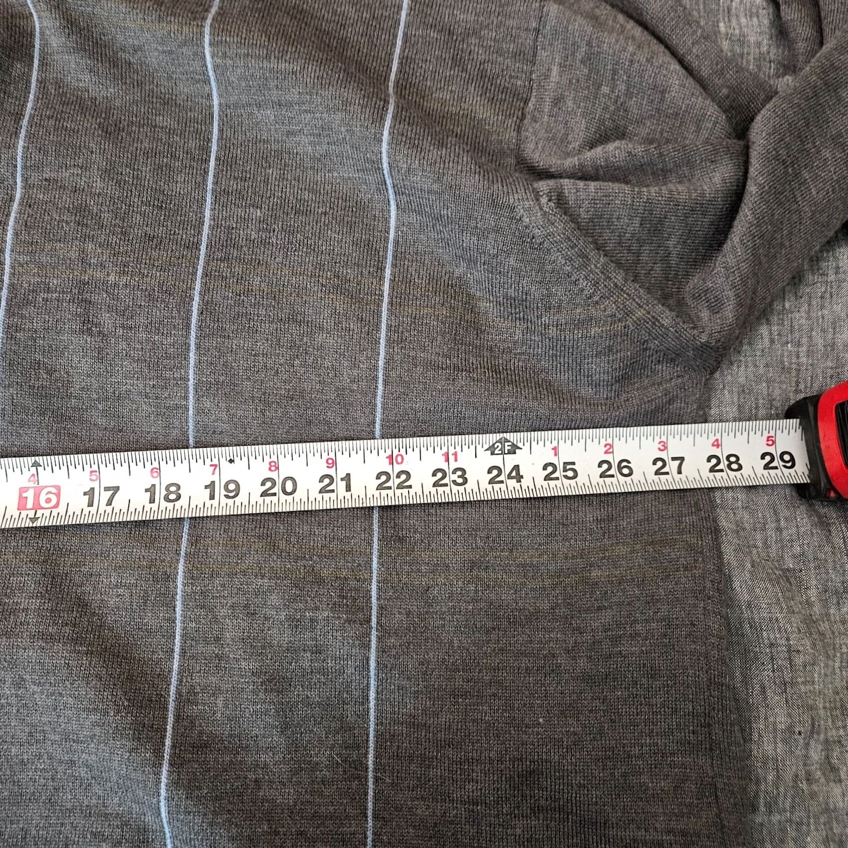 Vintage Toscano Men Sweater 2XT Gray 100% Merino Wool Pullover Knit Crew Neck Knit Style All Seasons Casual Clothings Size US XXL / EU 58 / 5 - 6 Thumbnail
