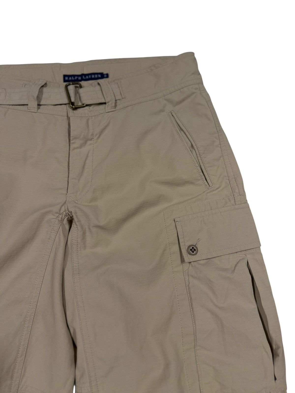 Polo Ralph Lauren Vtg🔥Polo Ralph Lauren Poplin Cargo Beige Pants Size US 29 - 14 Thumbnail