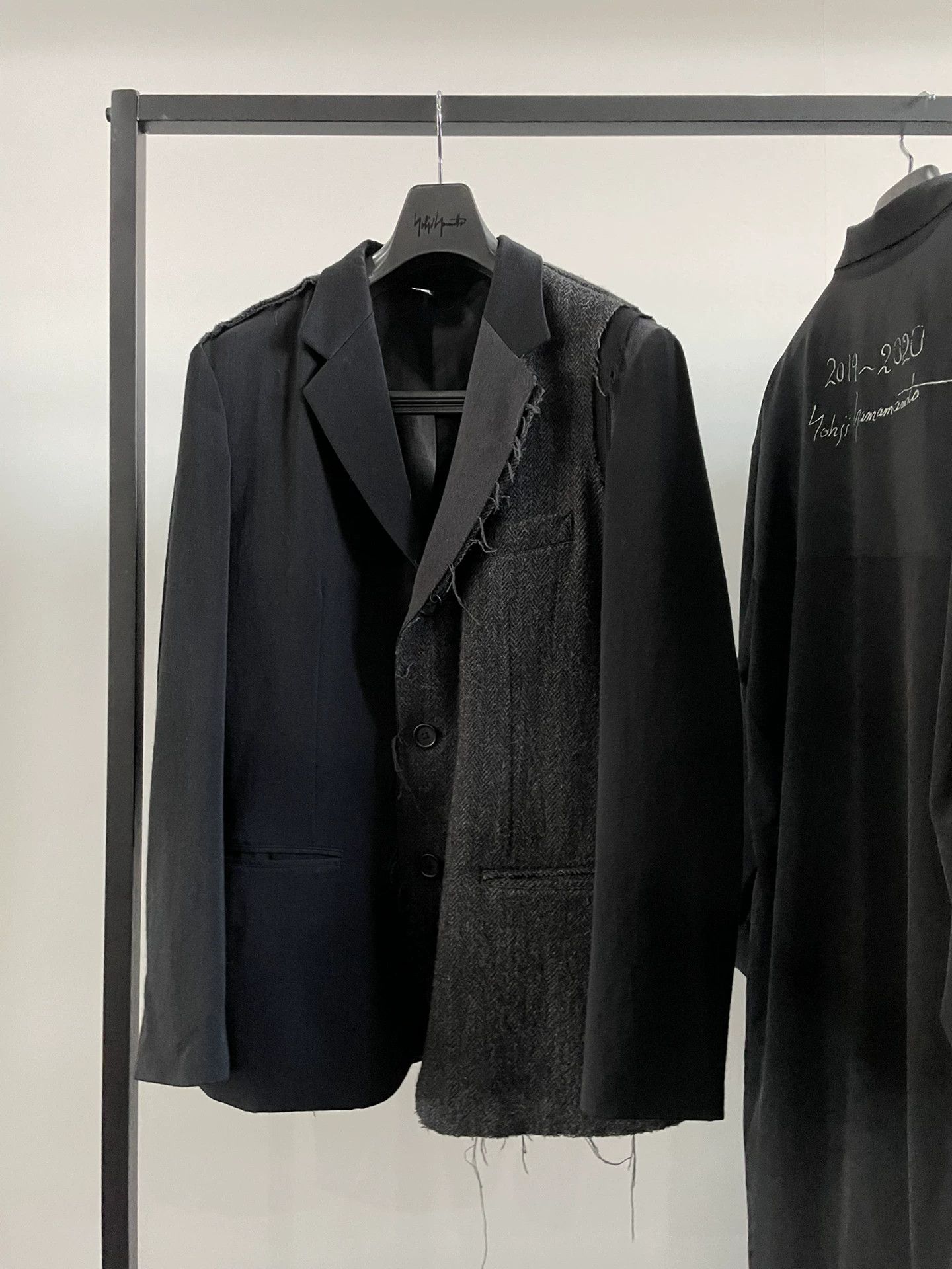 Yohji Yamamoto Yohji Yamamoto Black and Gray Jacket Size US M / EU 48-50 / 2 - 1 Thumbnail
