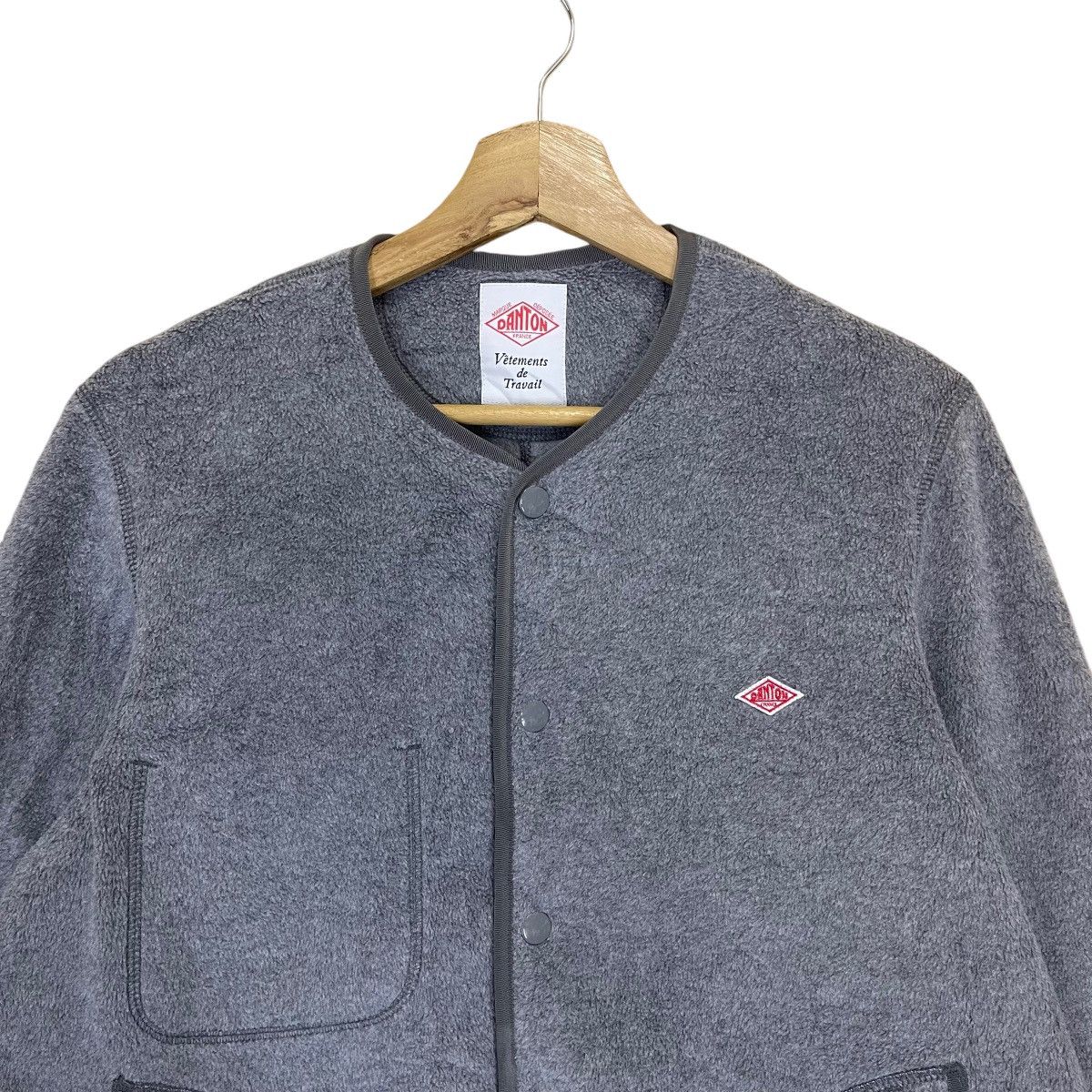 Danton Vintage 90s Danton Vetements de Travail Button Fleece Size US M / EU 48-50 / 2 - 4 Thumbnail