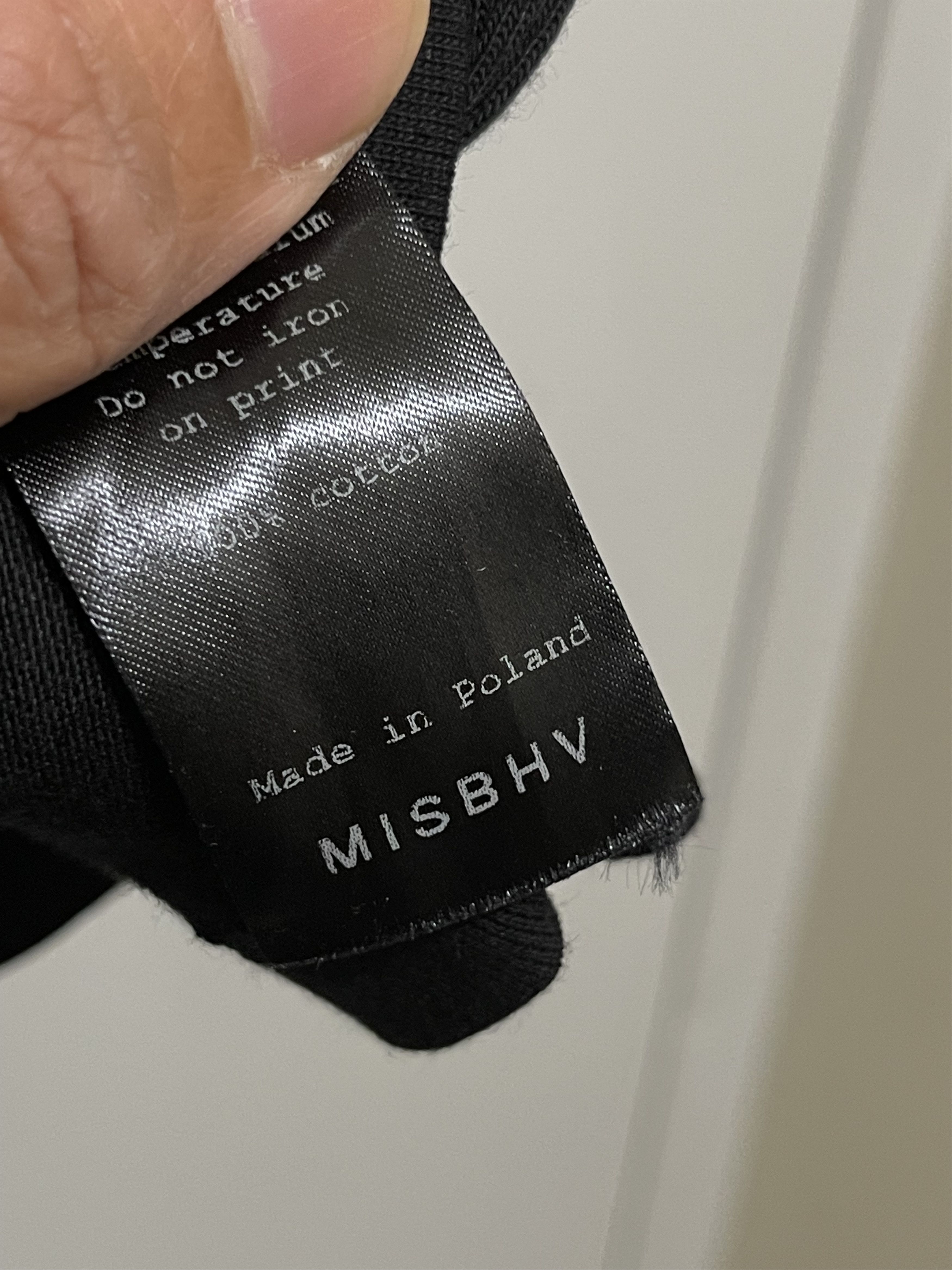 Misbhv MISBHV BLACK TEE BLING RHINESTONES SPELLOUT LOGO PRINT RARE Size US S / EU 44-46 / 1 - 8 Thumbnail