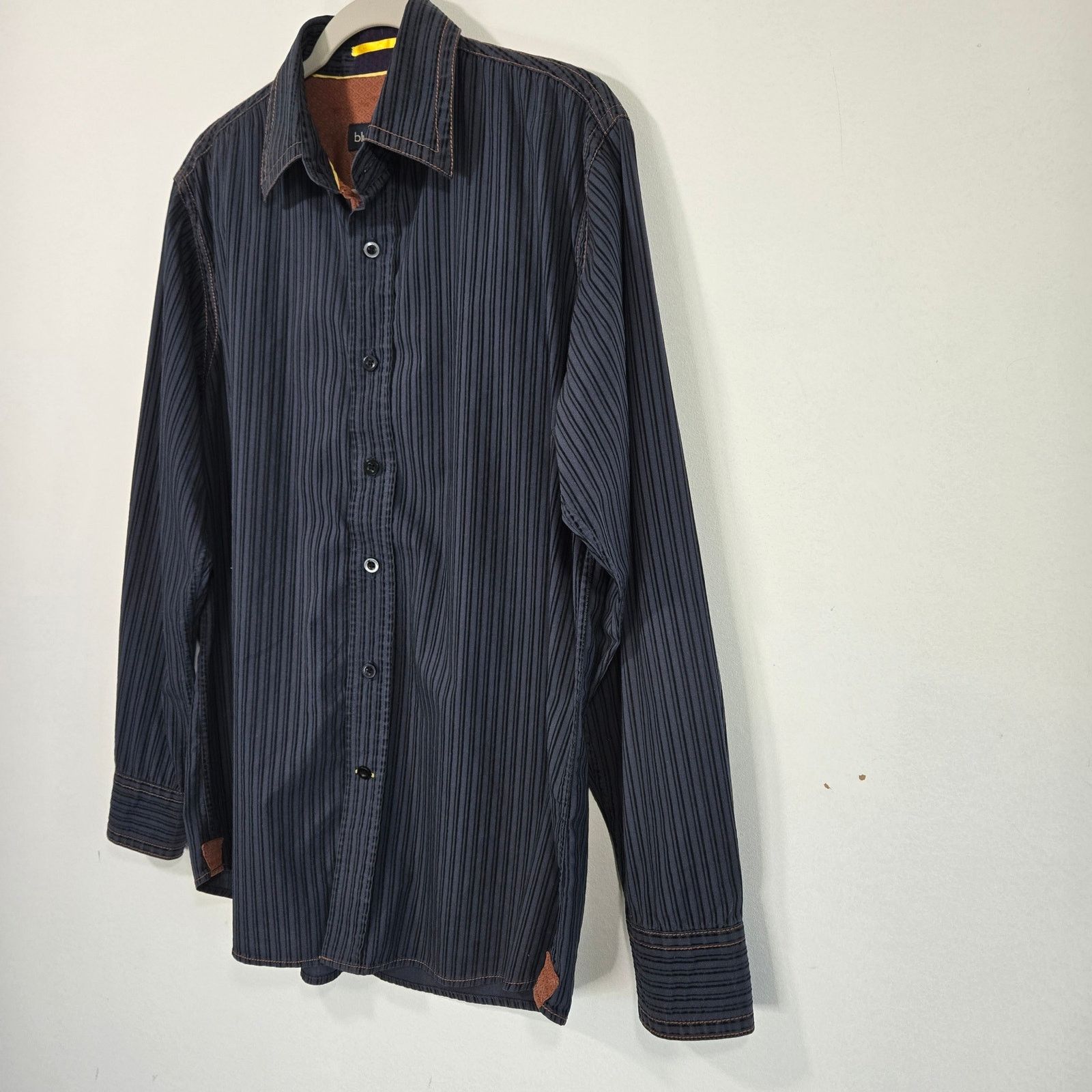 Pronto Uomo Pronto Uomo BLUE Men's Shirt. Size Medium. Size US M / EU 48-50 / 2 - 3 Thumbnail
