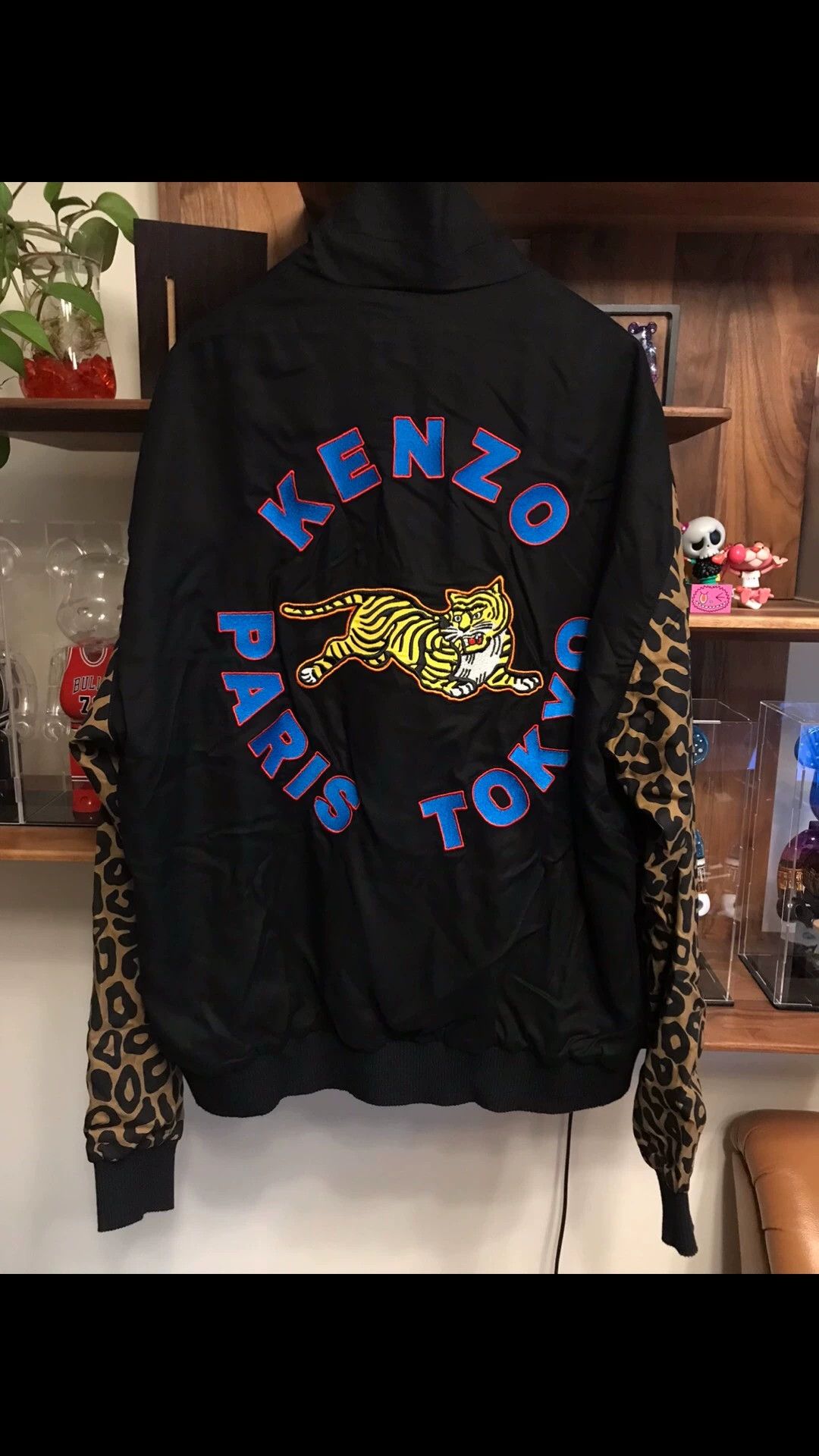 Kenzo Kenzo XL drape classic embroidery mini lapel baseball jacket Size US XL / EU 56 / 4 - 2 Thumbnail