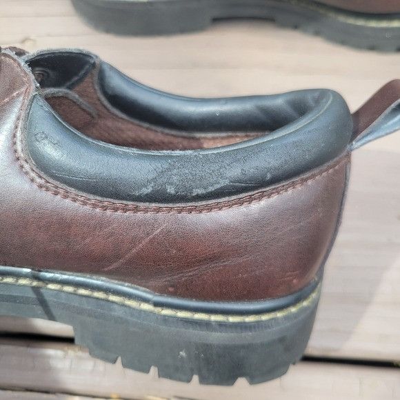 SKECHERS Vintage 90s y2k Skechers Bratz Brown Leather Chunky Heel Oxf Size US 9.5 / EU 42-43 - 6 Thumbnail