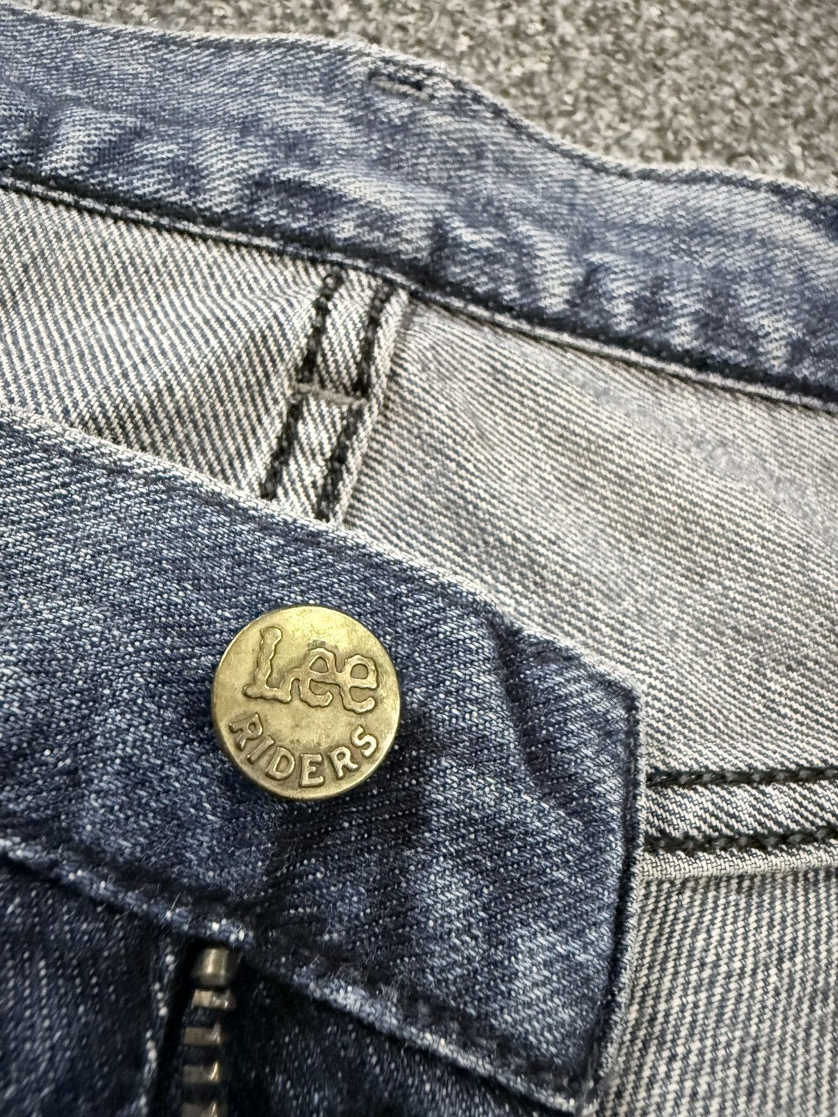 Lee × Number (N)ine Vintage 90s Japanese Denim Lee Distressed Faded Wash Jeans Size US 33 - 15 Thumbnail
