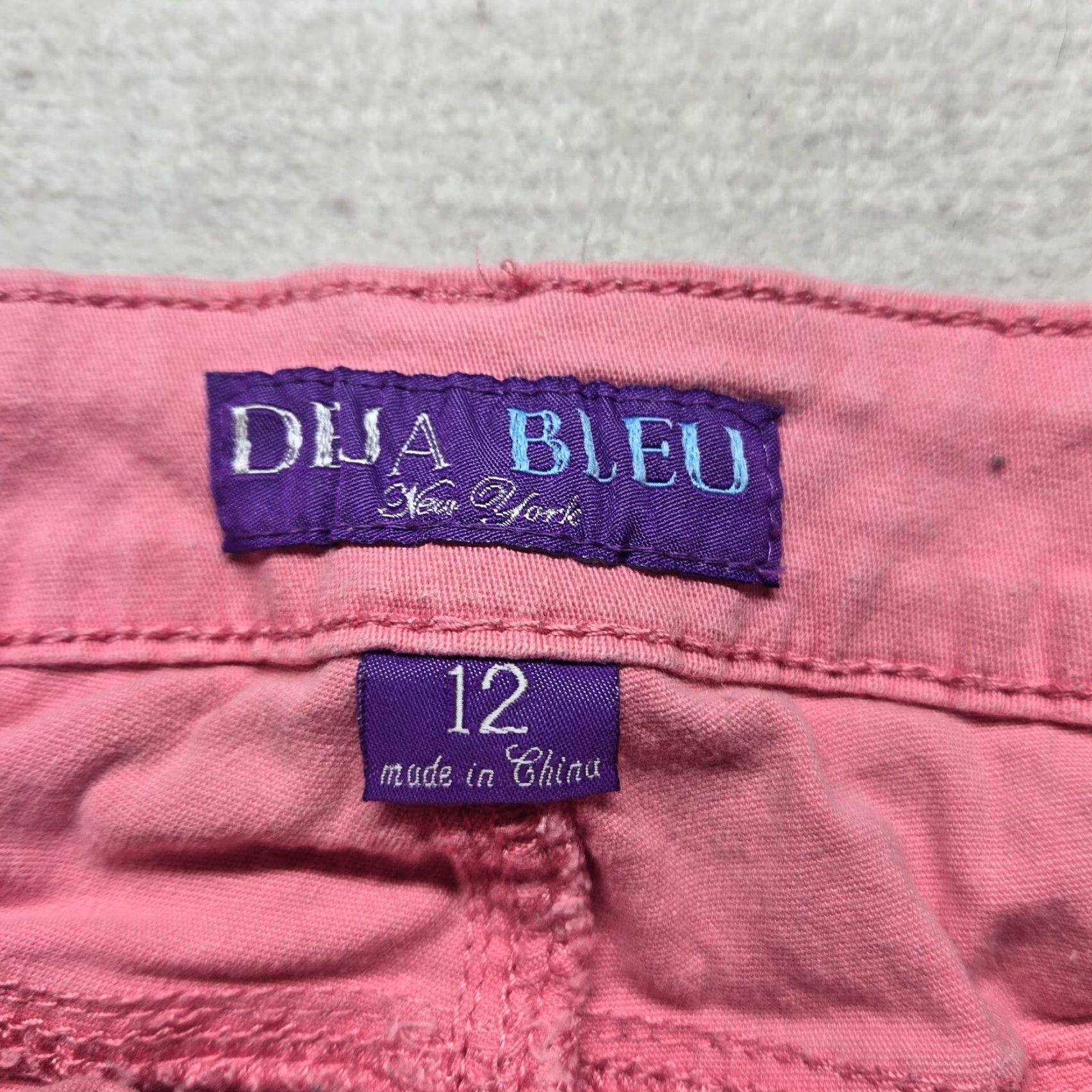 Denime Deja Bleu Pink Jeans Crop Capri Straight Denim Adult Women's Size 12 Size 34" / US 12 / IT 48 - 2 Thumbnail