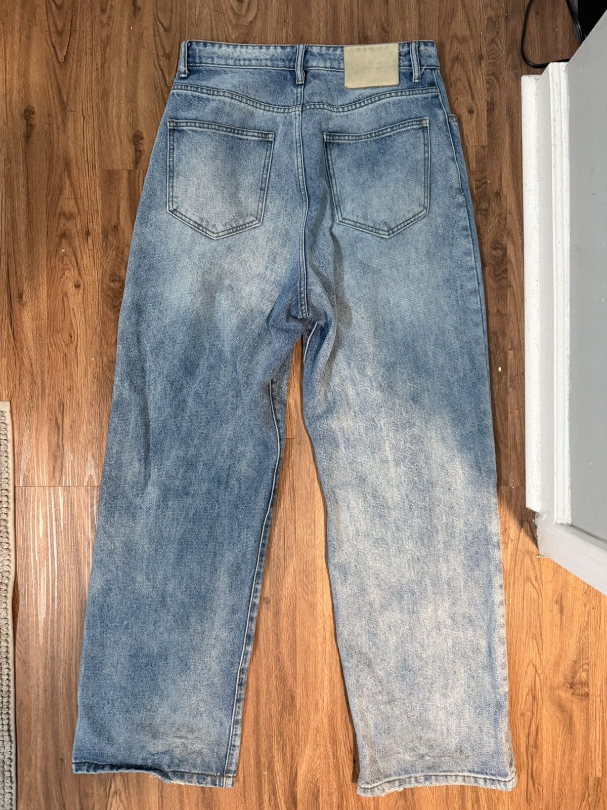 basketcase gallery Basketcase Gallery Lax Baggy Washed Blue Denim Size US 32 / EU 48 - 2 Thumbnail
