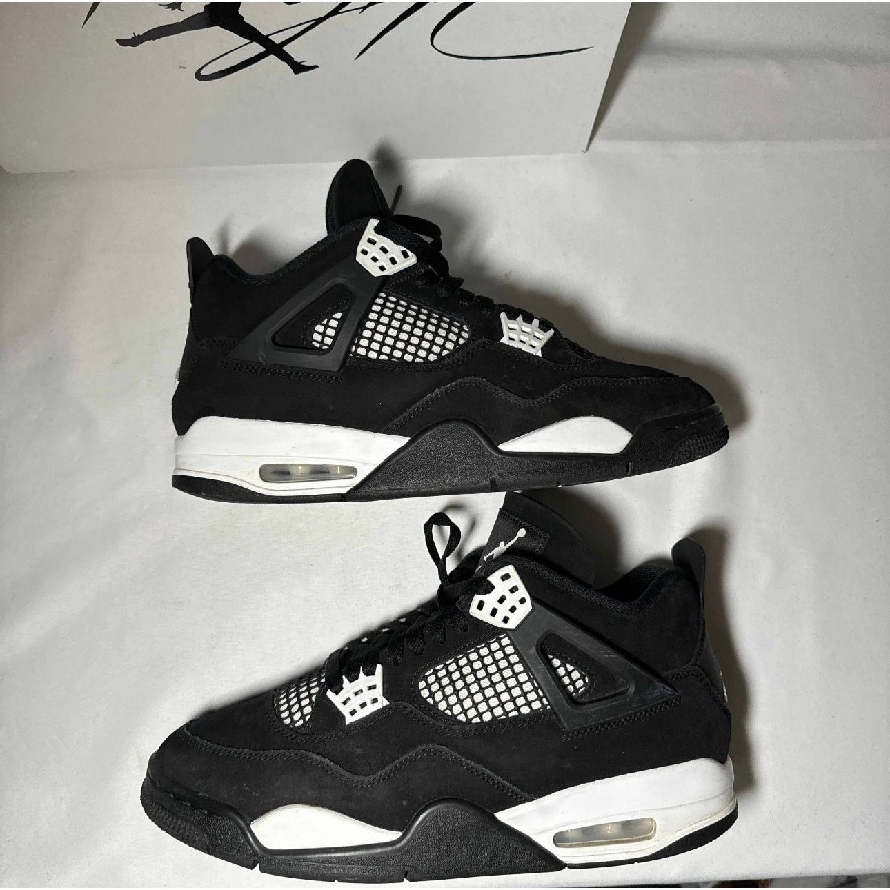 Jordan Brand × Nike Size 10 - Nike Air Jordan 4 Retro White Thunder Men's Shoes Size US 10 / EU 43 - 2 Thumbnail