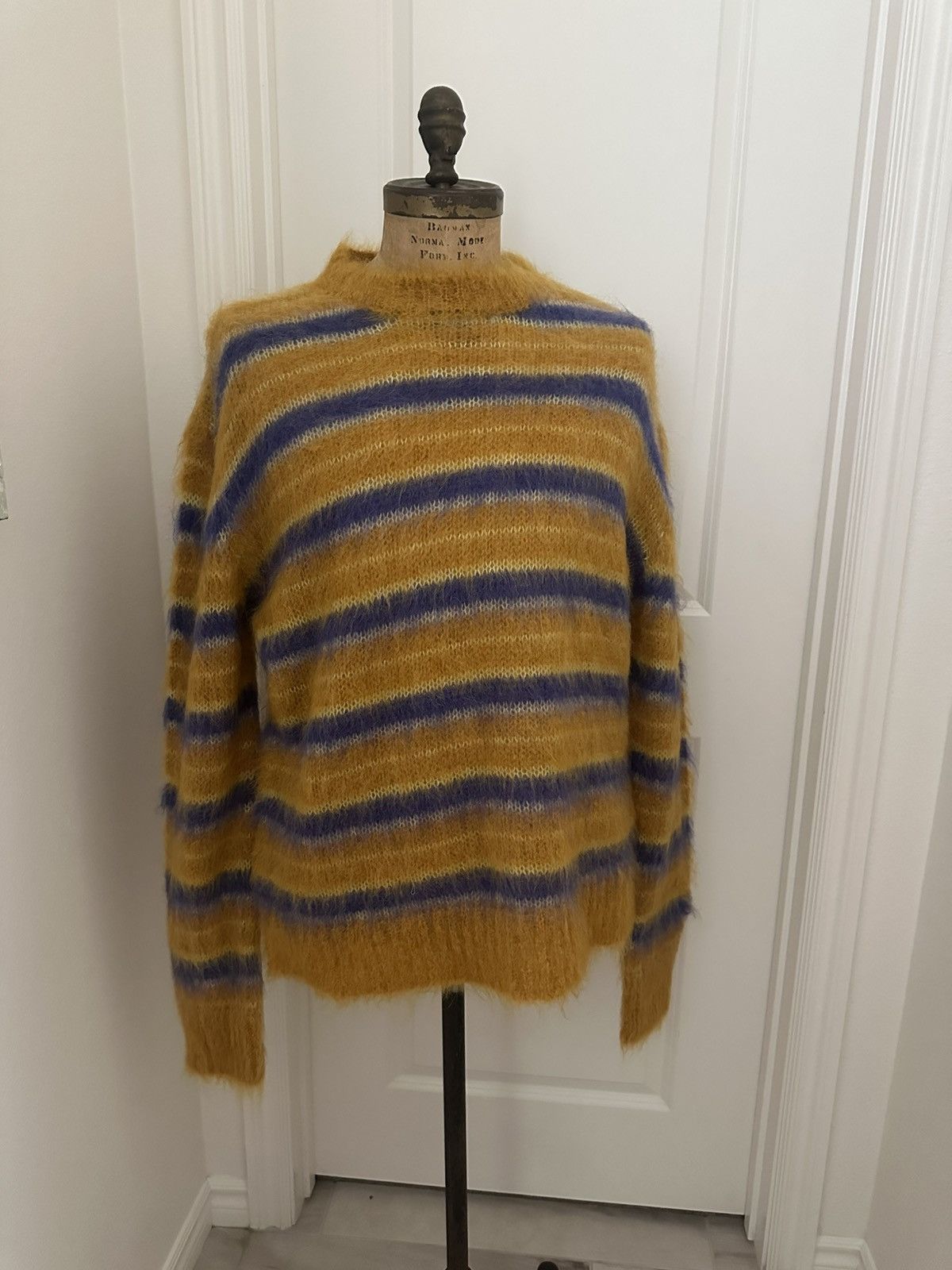 Marni Marni mohair men’s sweater gold purple sz 48 new Size US M / EU 48-50 / 2 - 1 Thumbnail