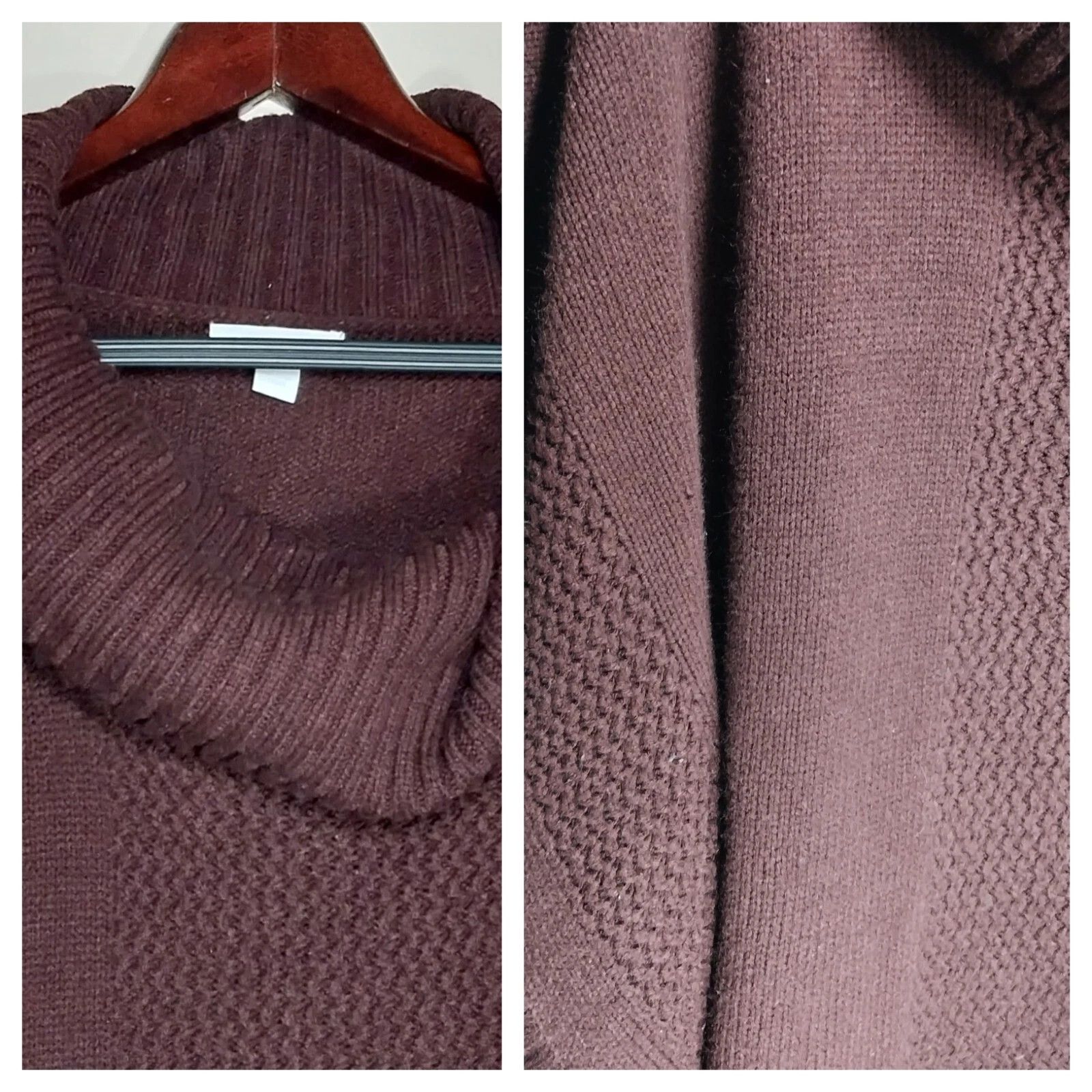 Other New York Company Poncho Sweater Women Medium Burgundy Cowl Size M / US 6-8 / IT 42-44 - 5 Thumbnail